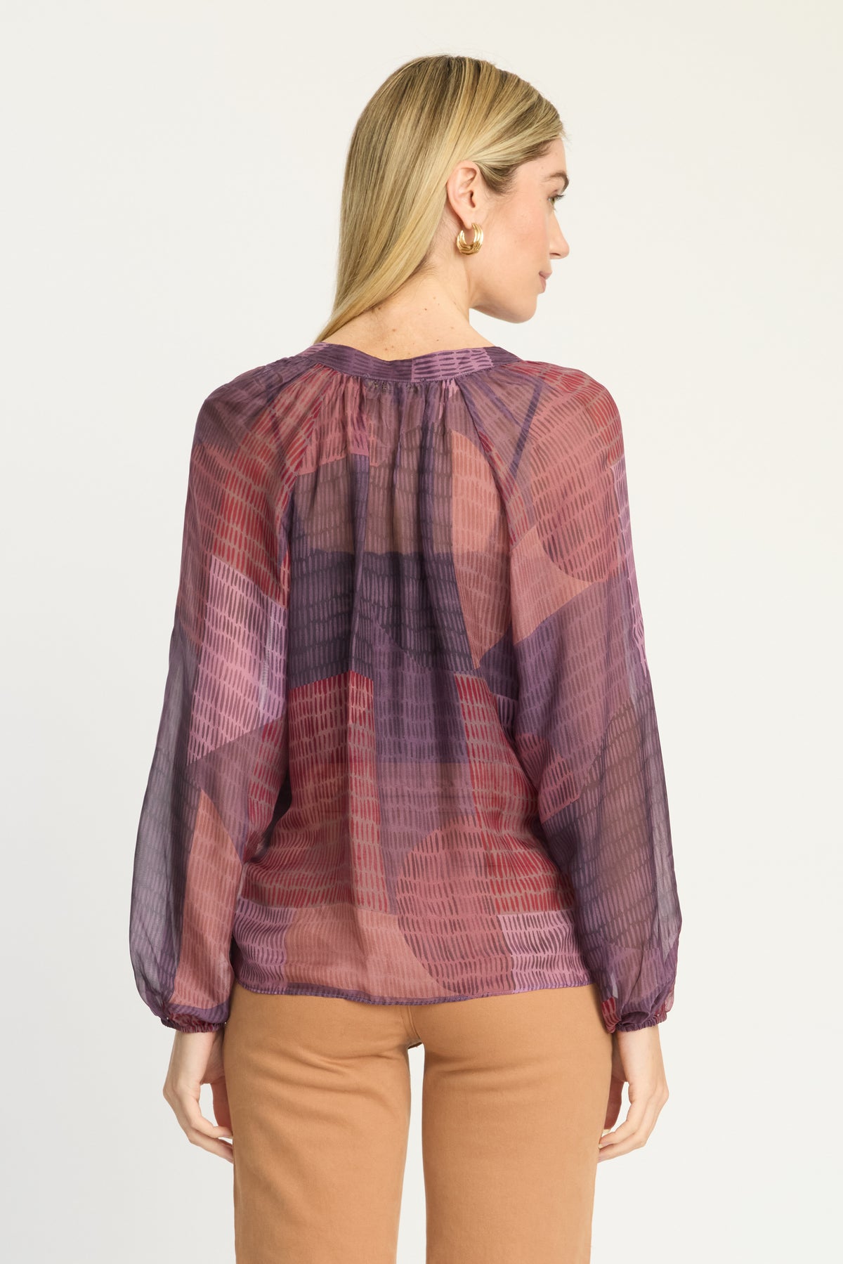 Sophie Top in Dusky Geo