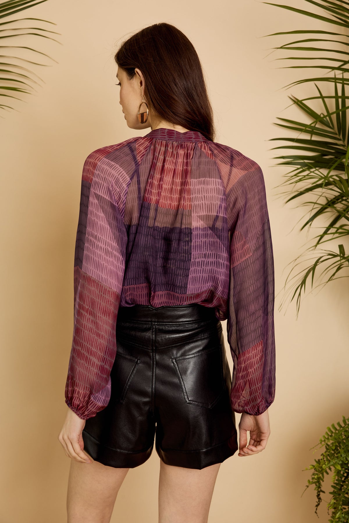 Sophie Top in Dusky Geo