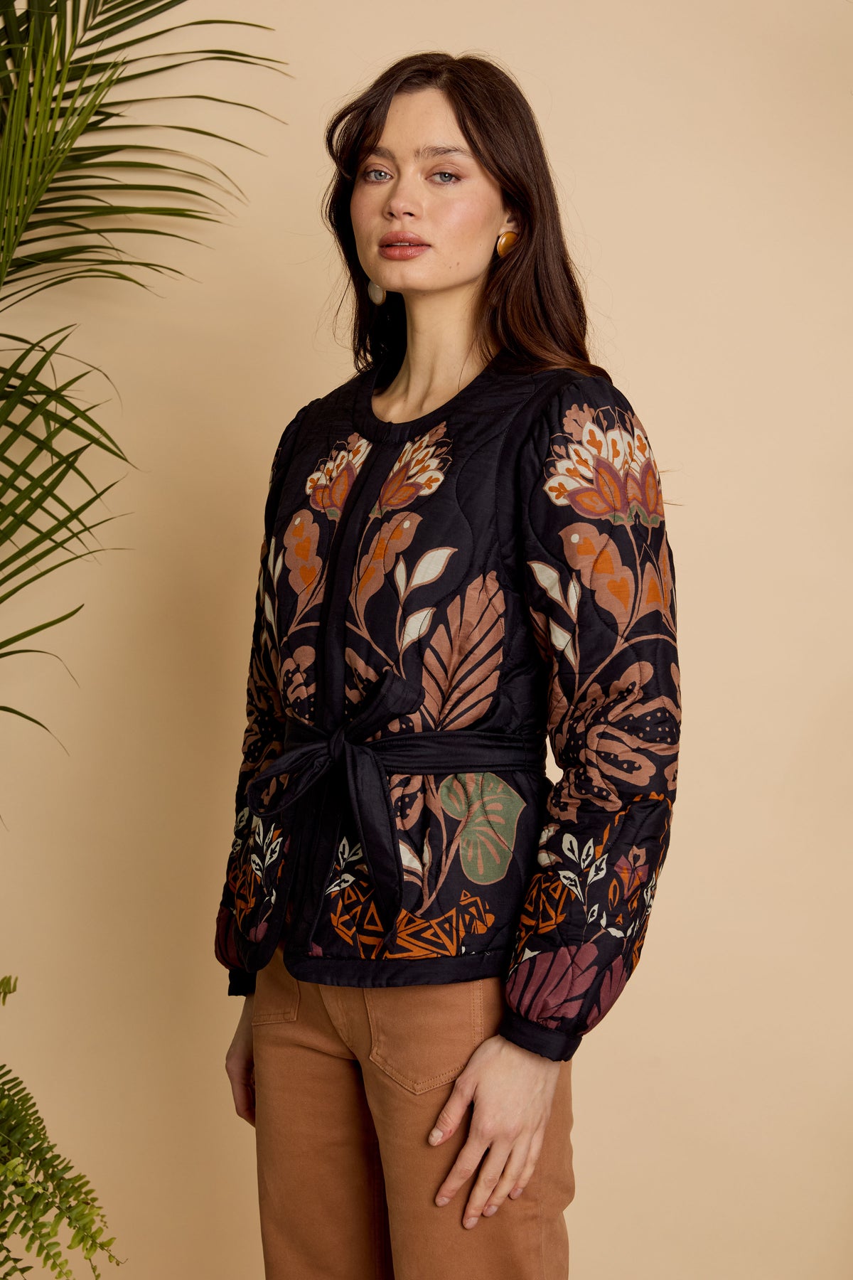 Ember Reversible Jacket in Crouching Cheetah Black