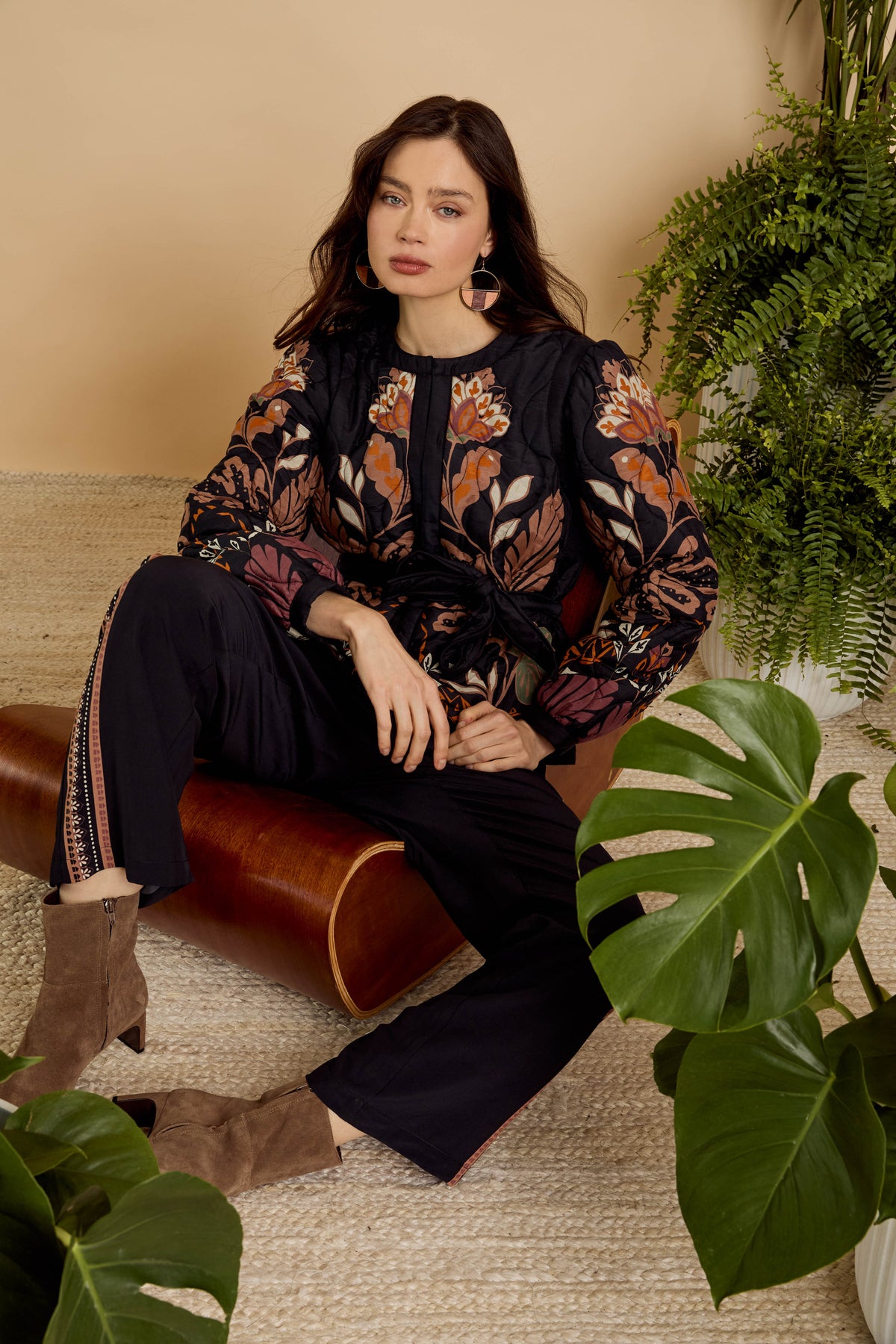 Ember Reversible Jacket in Crouching Cheetah Black