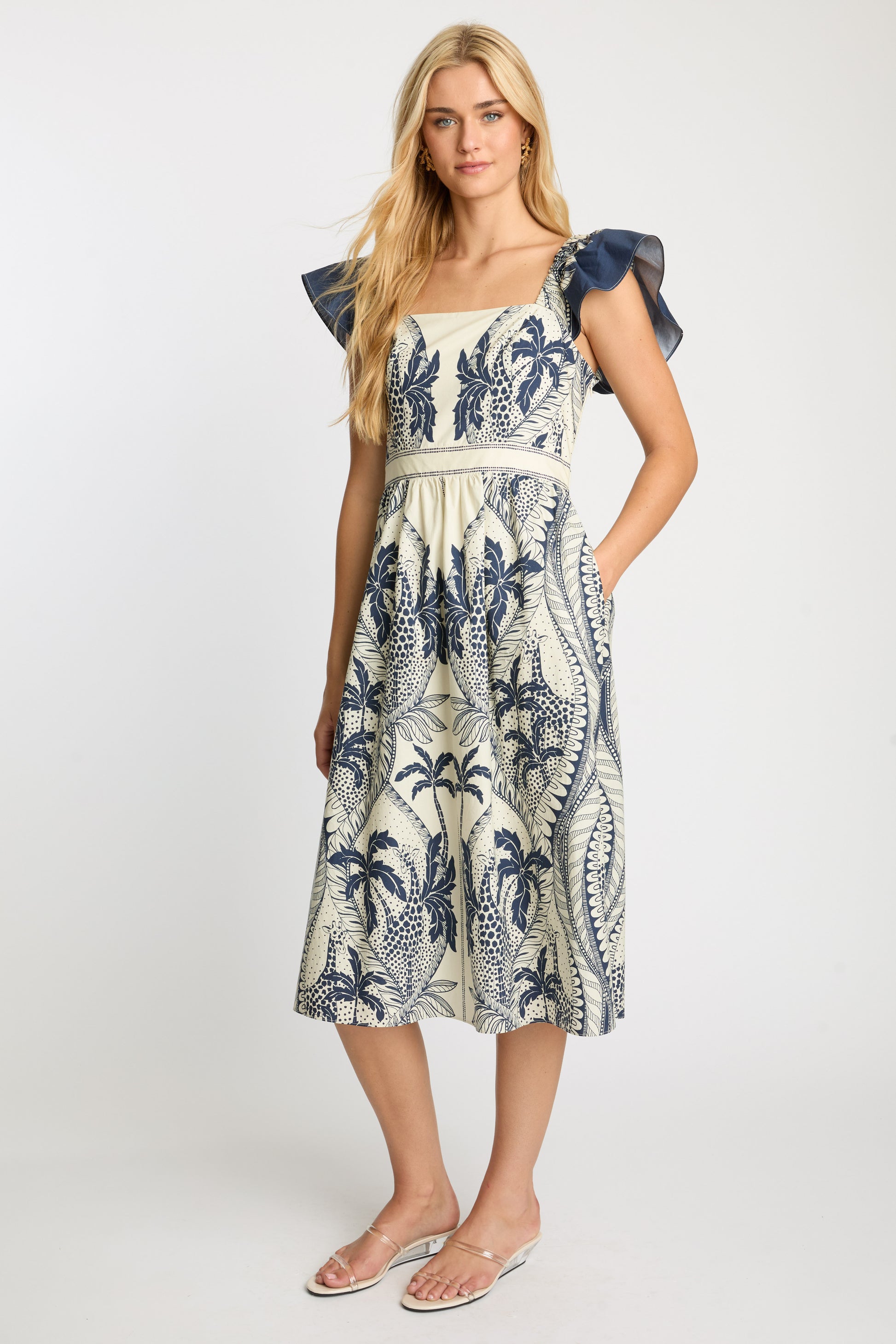 Tati Dress in Ink Island