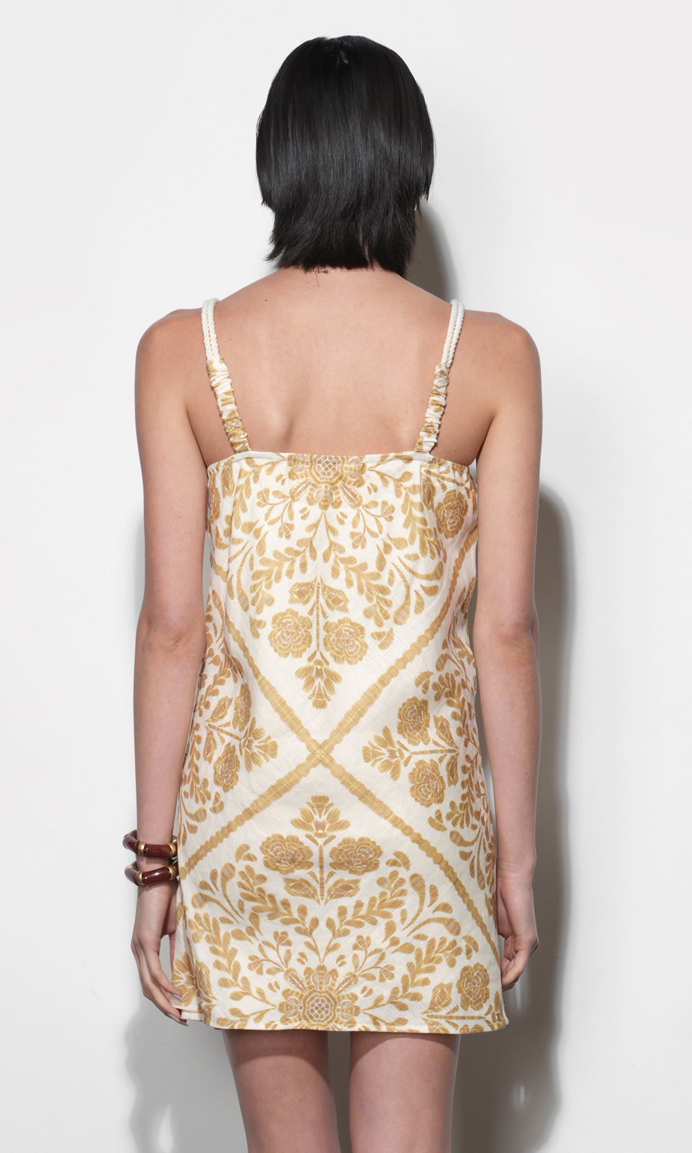 Nadine Scarf Print Mini Dress
