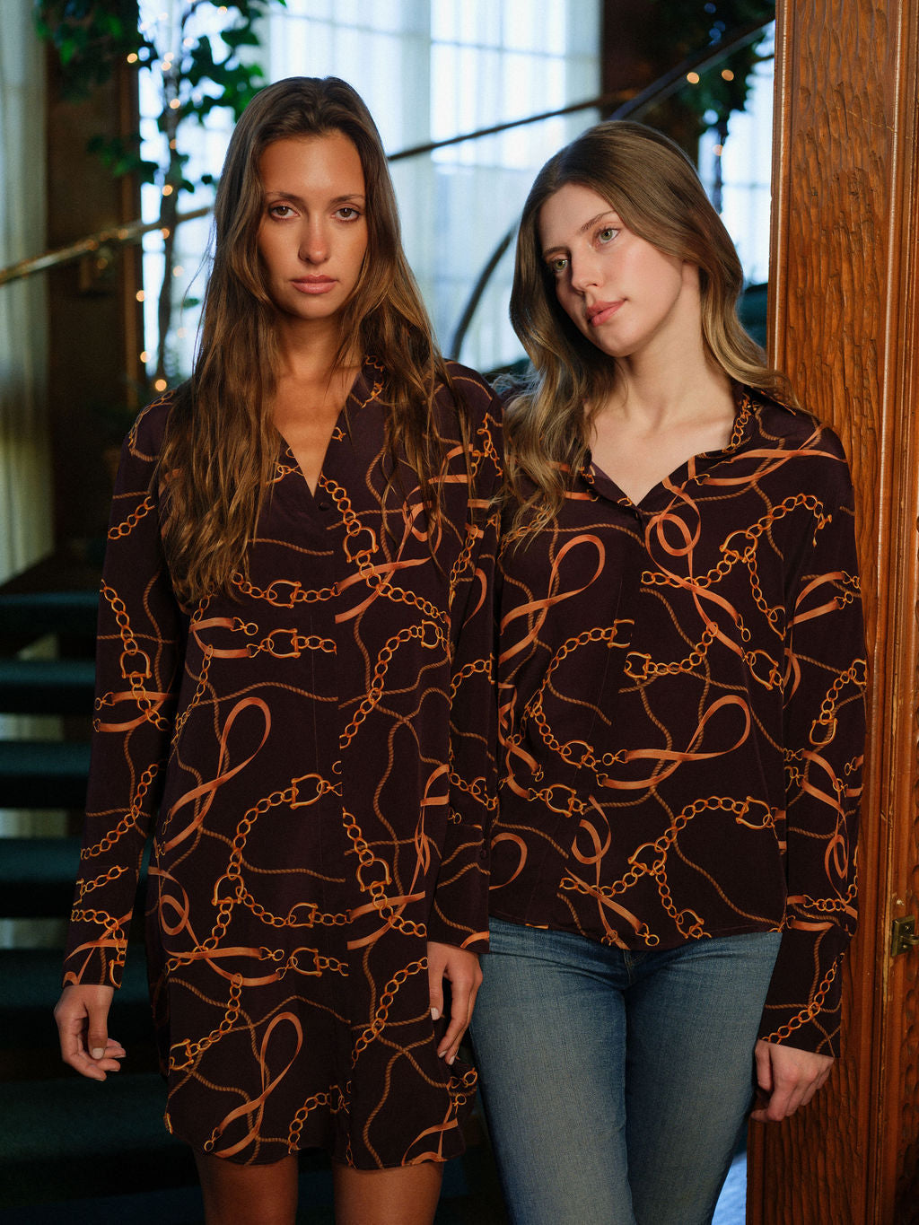 Daria French Cuff Silk Blouse - Birkin Equestrian