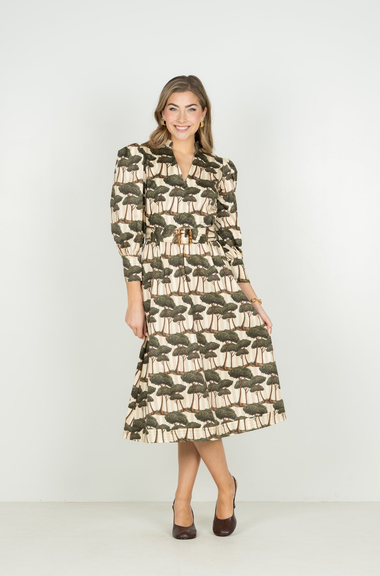 Valentina Dress - Umbrella Pine
