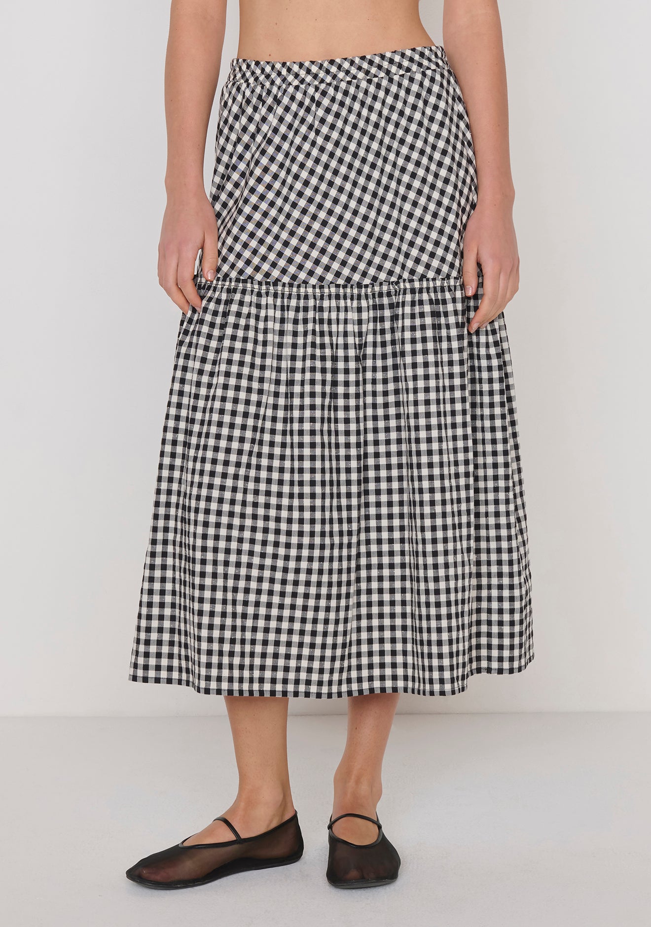 Liza Gingham Skirt