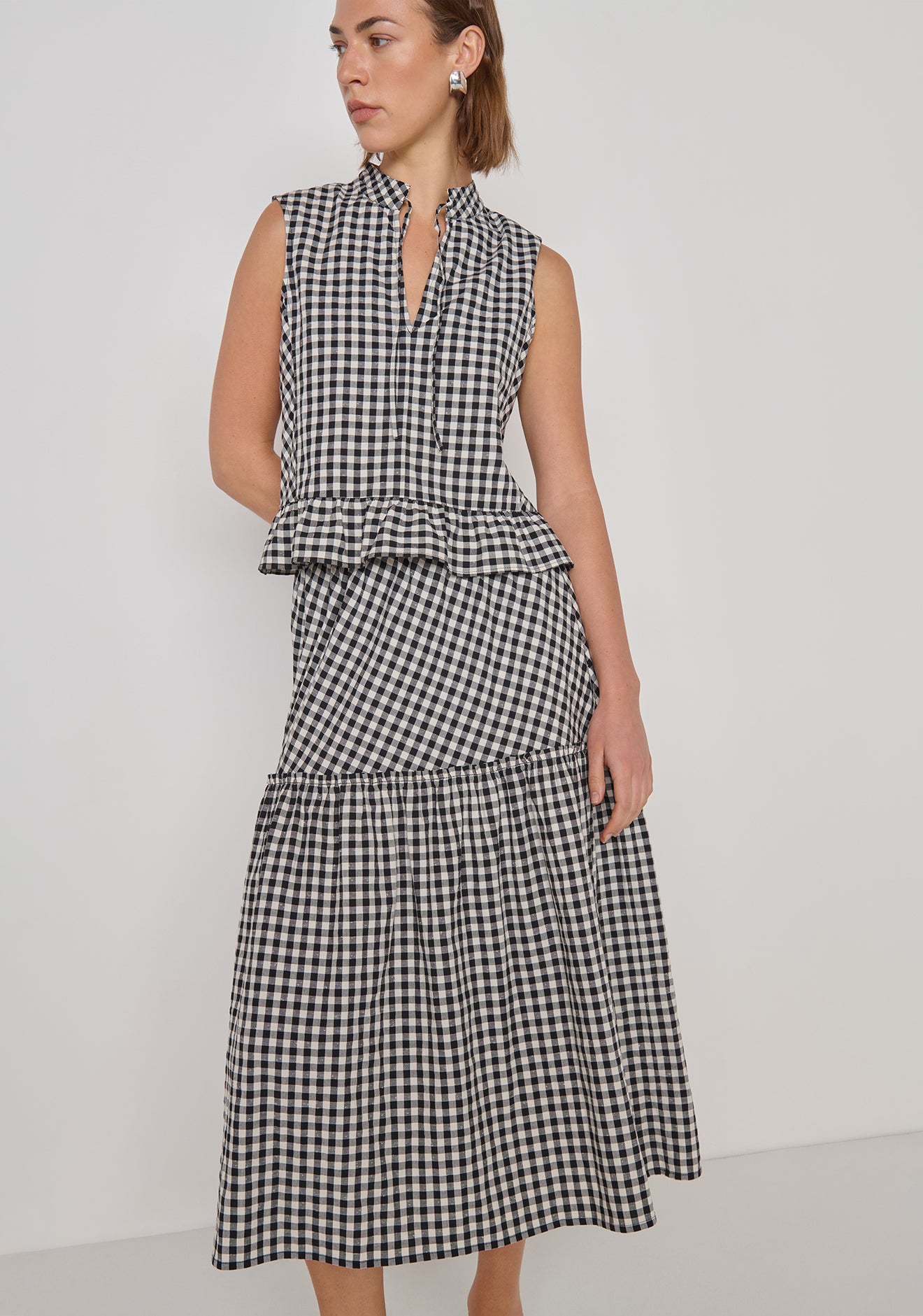 Black Cream Gingham