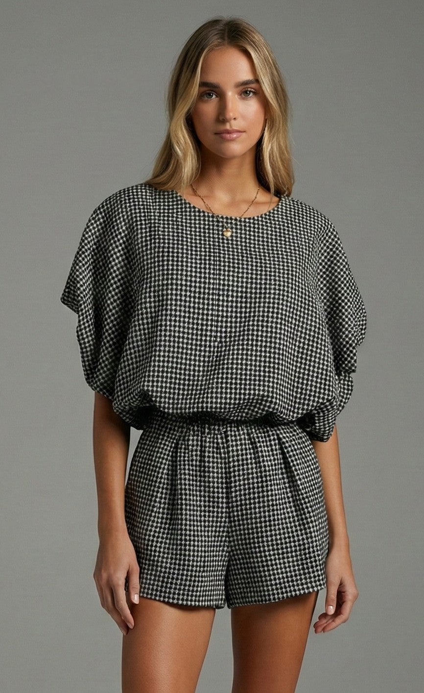 BLACK CHECK SET