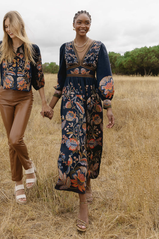 Perle Dress in Bush Paradise