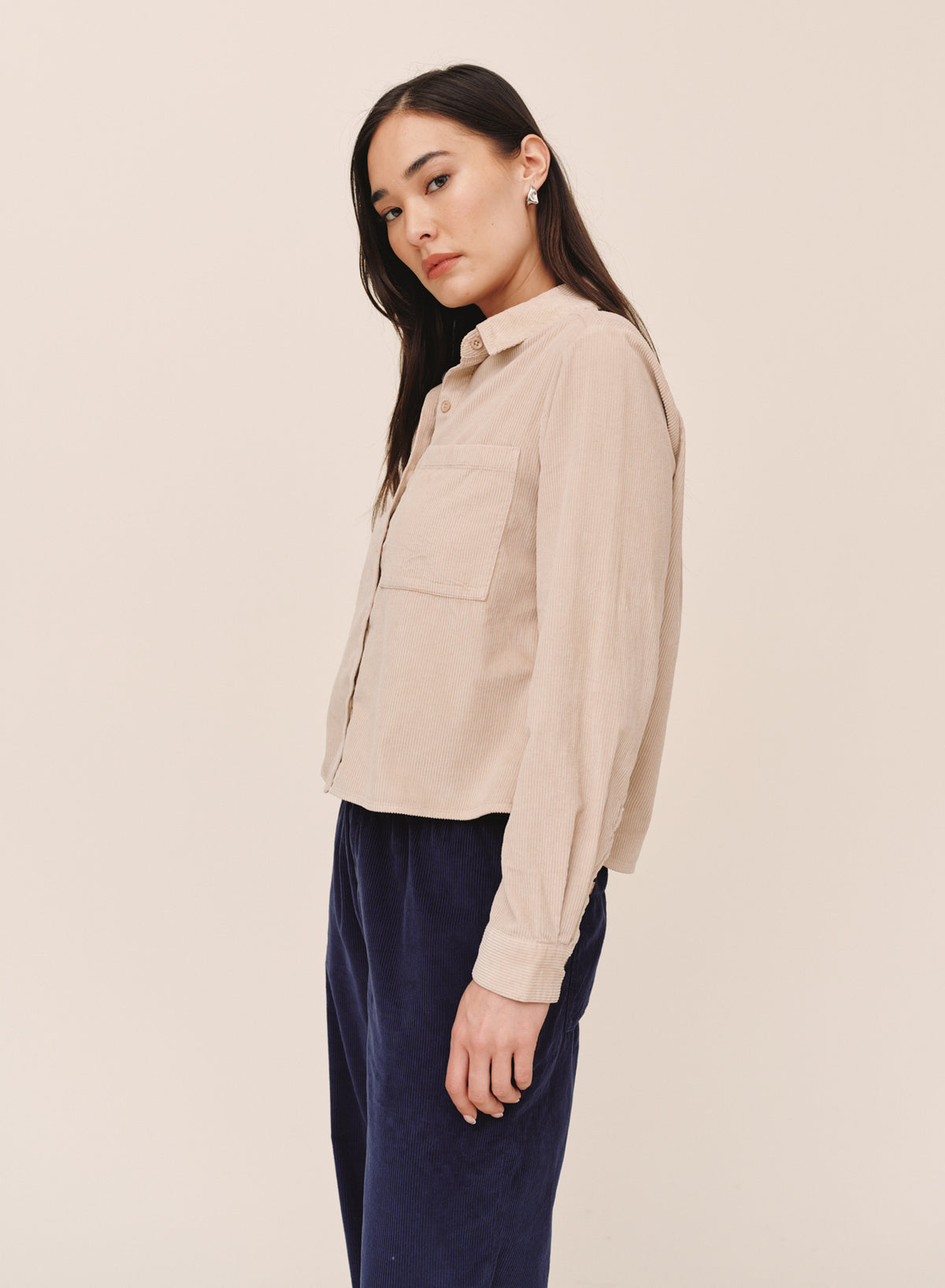 B20229-L88-302 - LONG SLEEVE PATCH POCKET WORK SHIRT