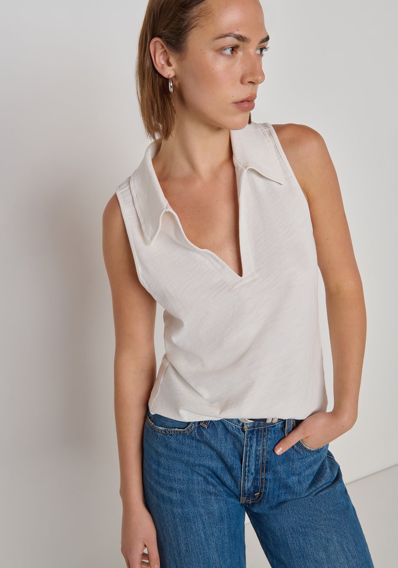 Roberta Collared Tank
