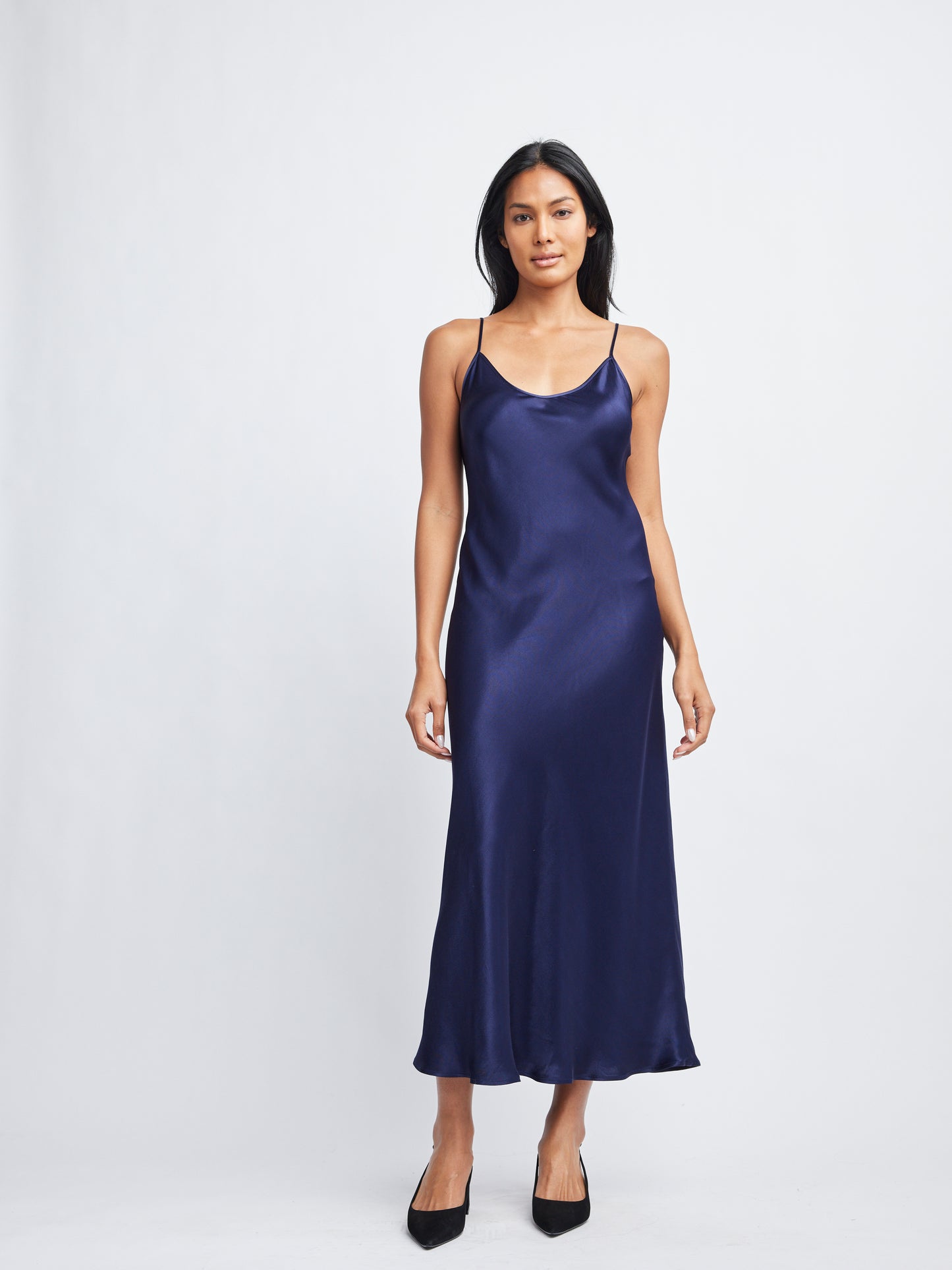 Navy Satin