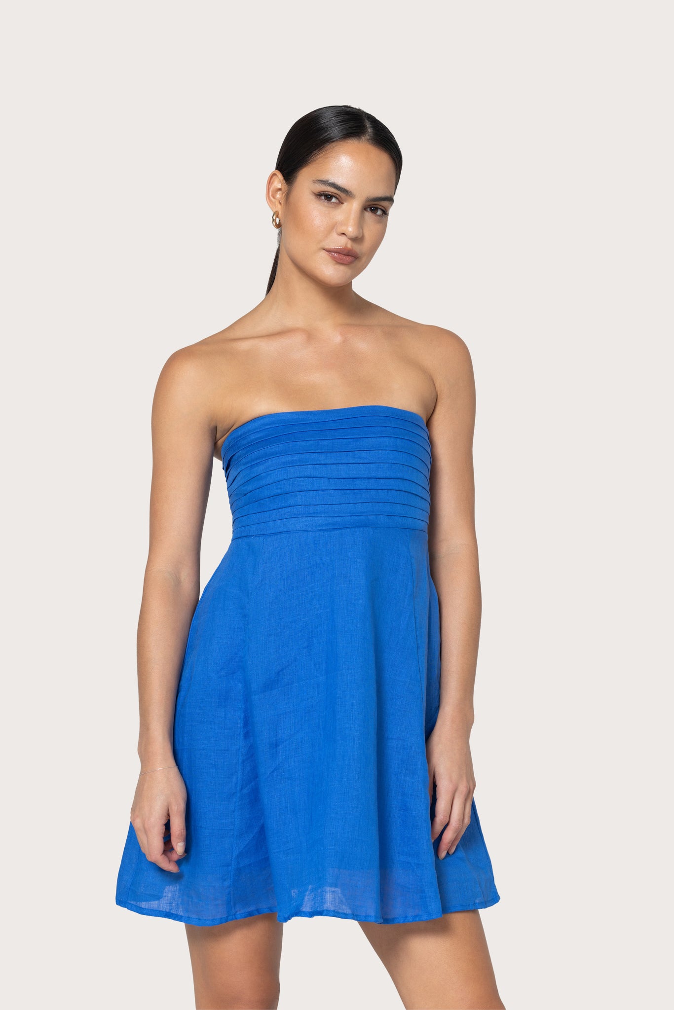 Talia Linen Mini Dress