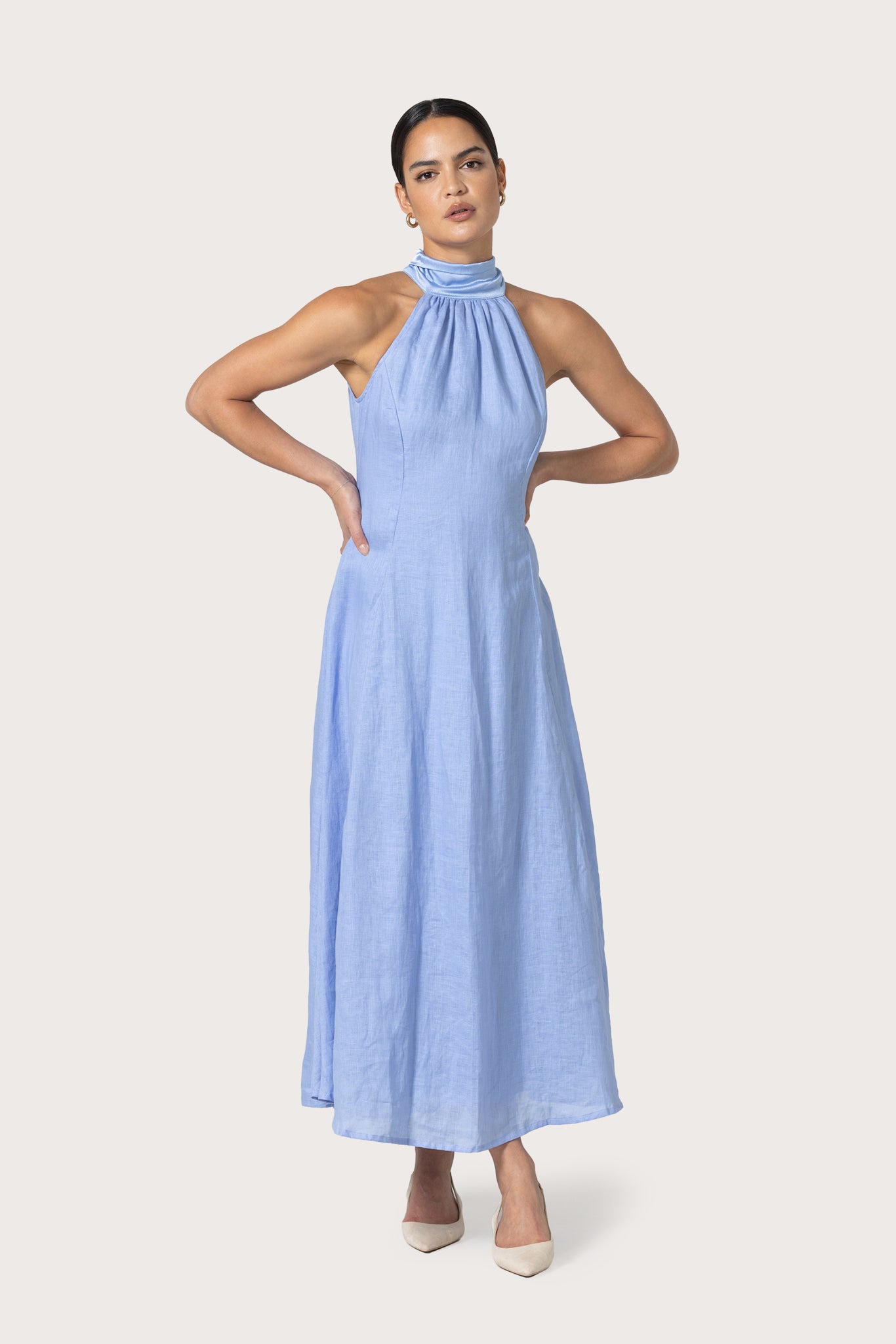 Louise Linen Maxi Dress