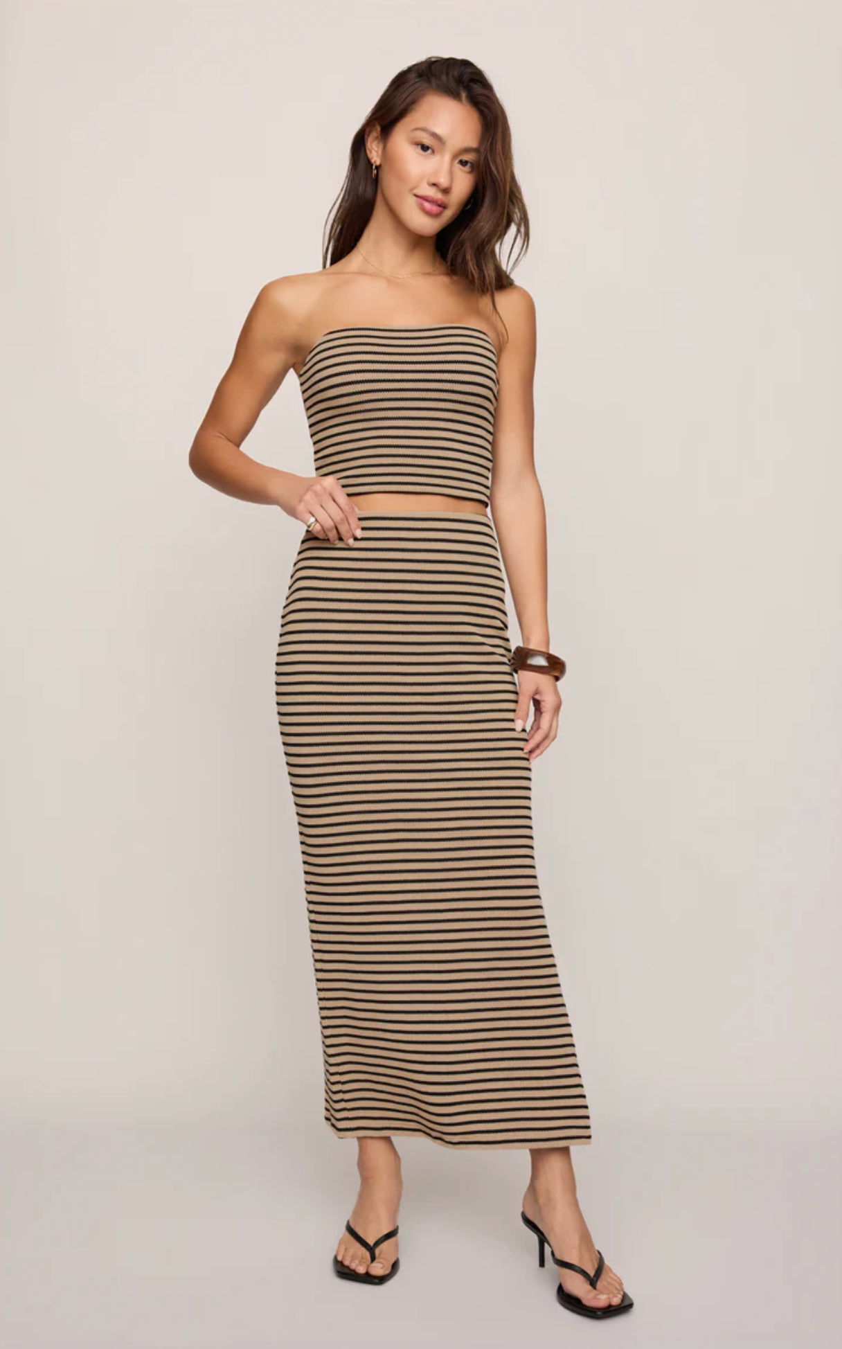 CAFFARI STRIPE TUBE TOP