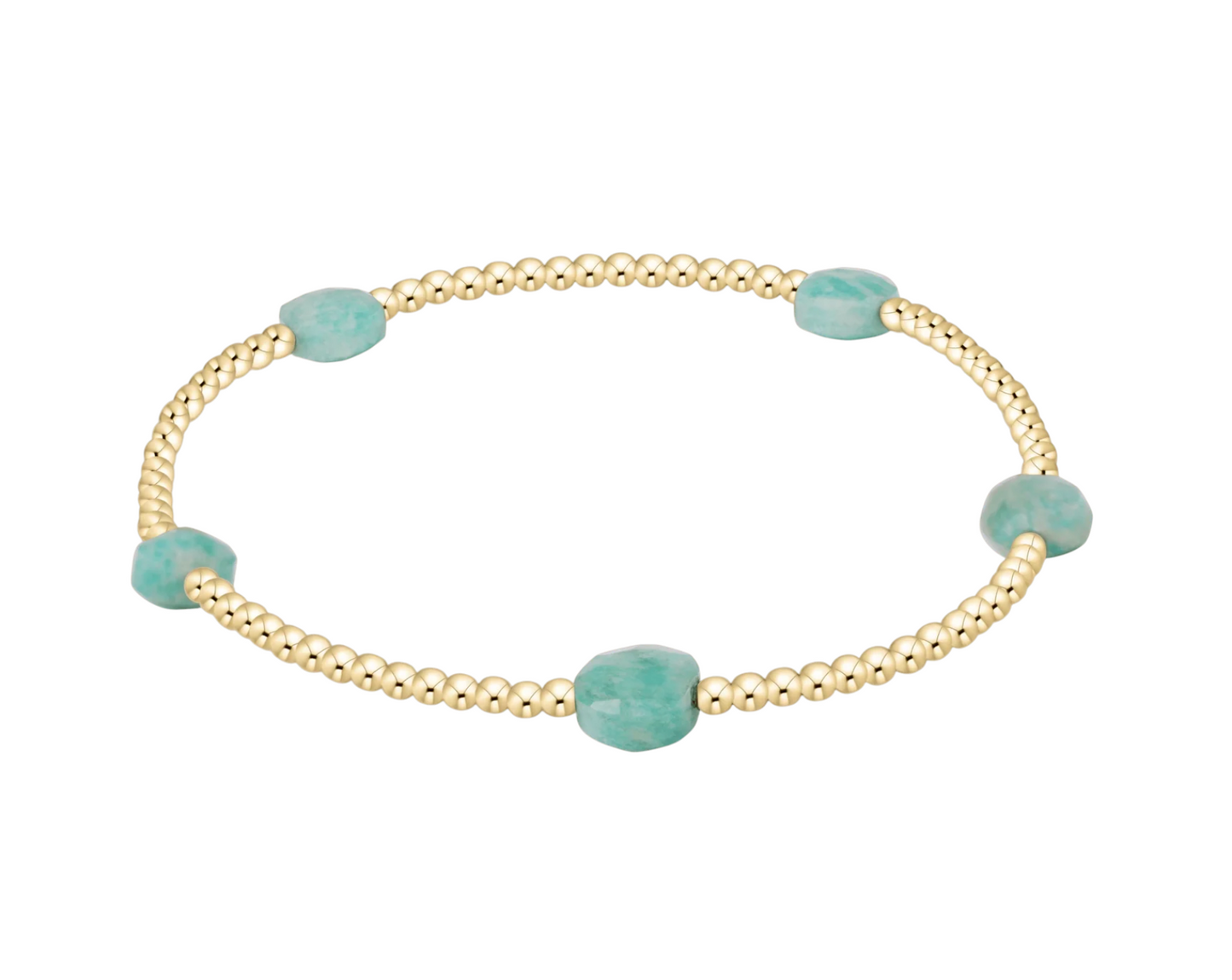 ADMIRE SMALL GEM 2MM GOLD BRACELET