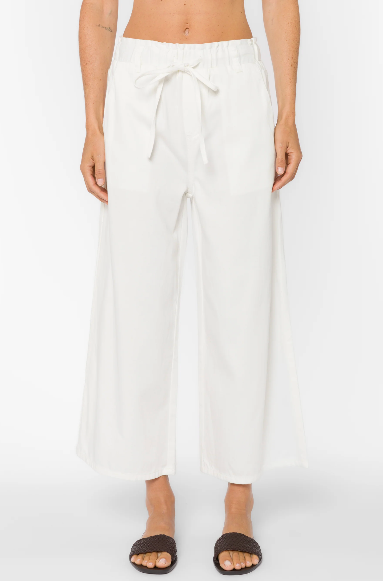 CLAUDETTE OPTIC WHITE PANT