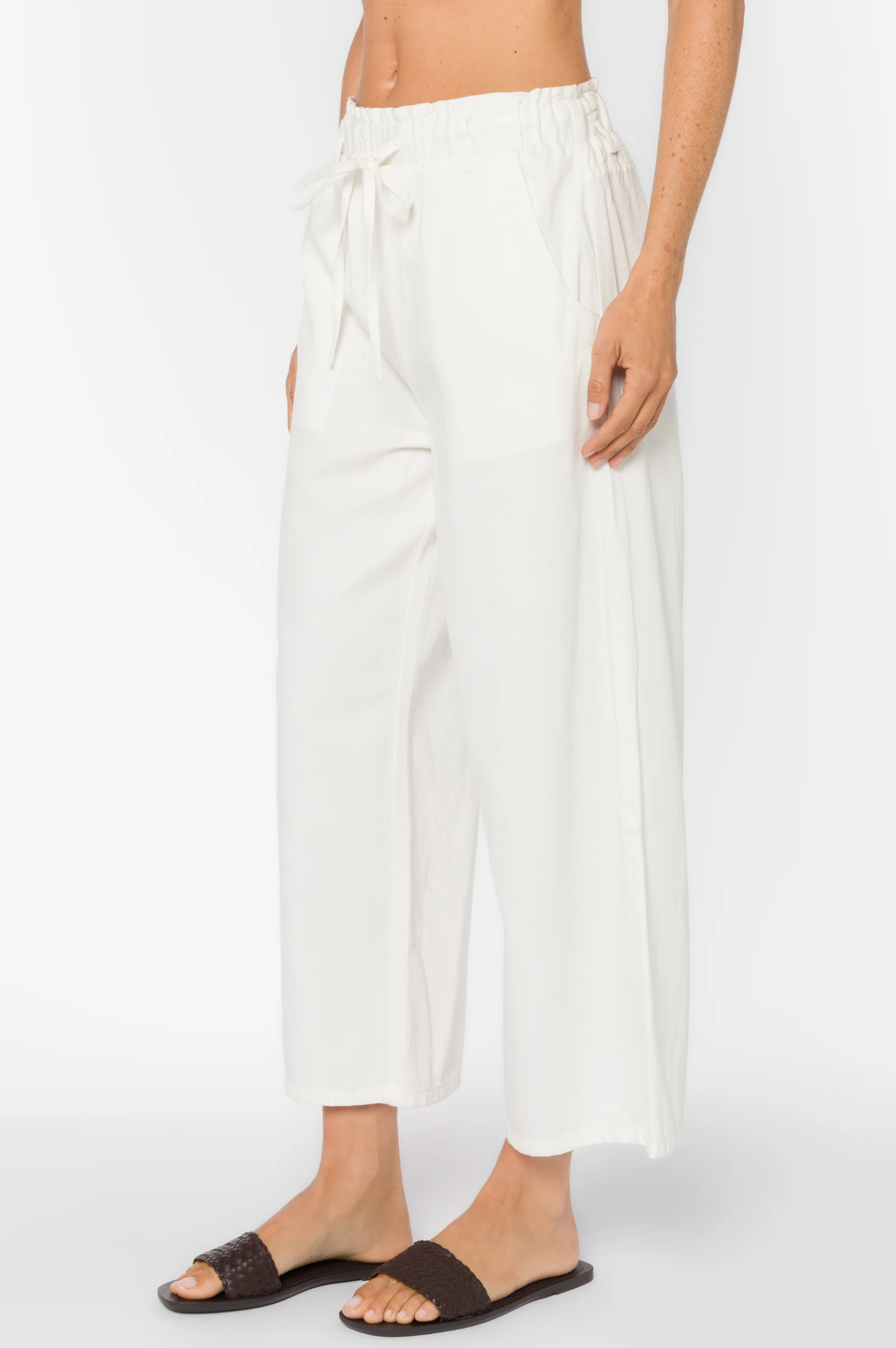 CLAUDETTE OPTIC WHITE PANT