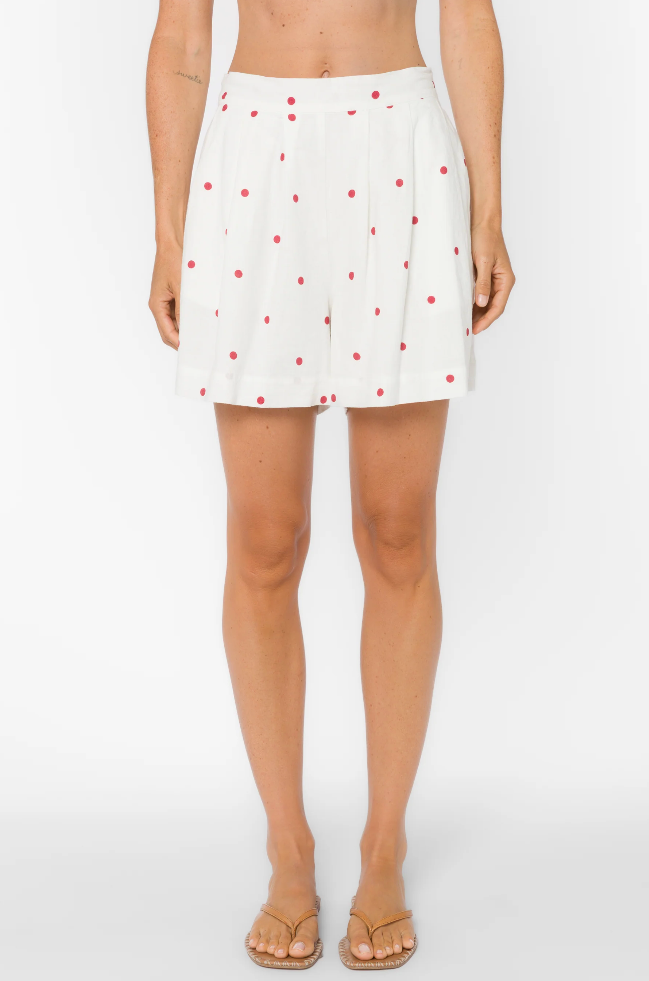 MAXWELL CARDINAL DOT SHORTS