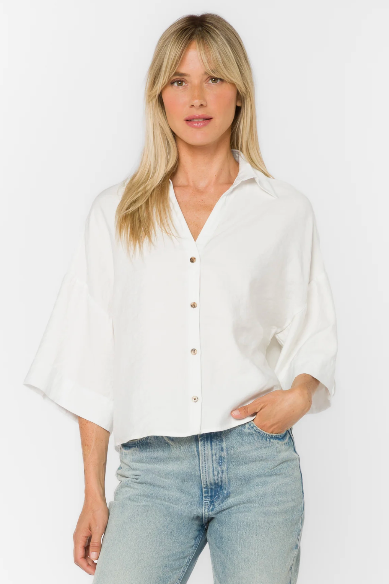 MINX OPTIC WHITE SHIRT