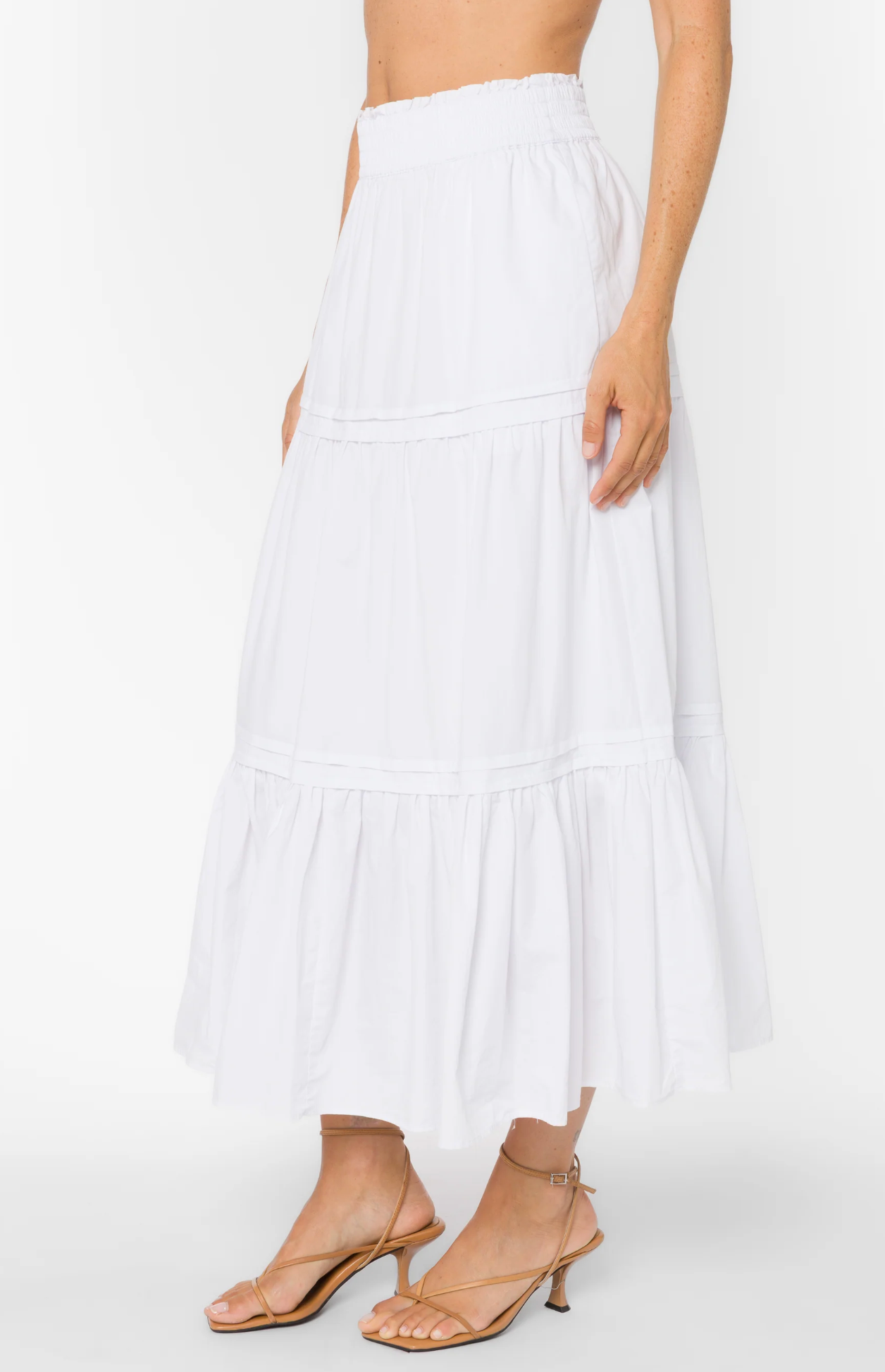 PAULINE OPTIC WHITE SKIRT