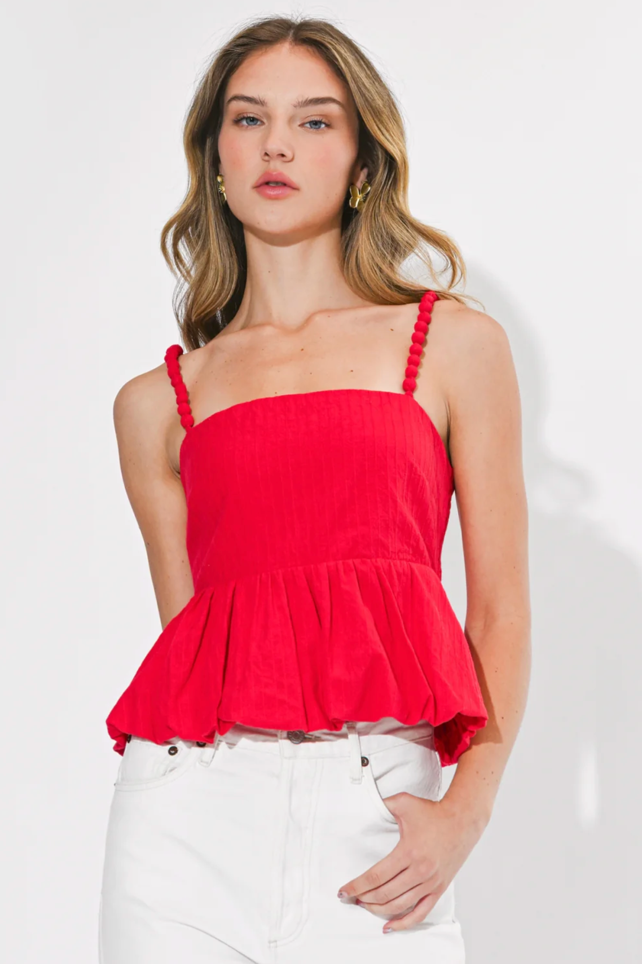 HOLLY BUBBLE BABY DOLL TOP