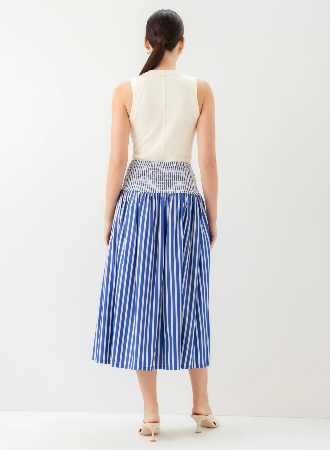RHEA STRIPE SKIRT