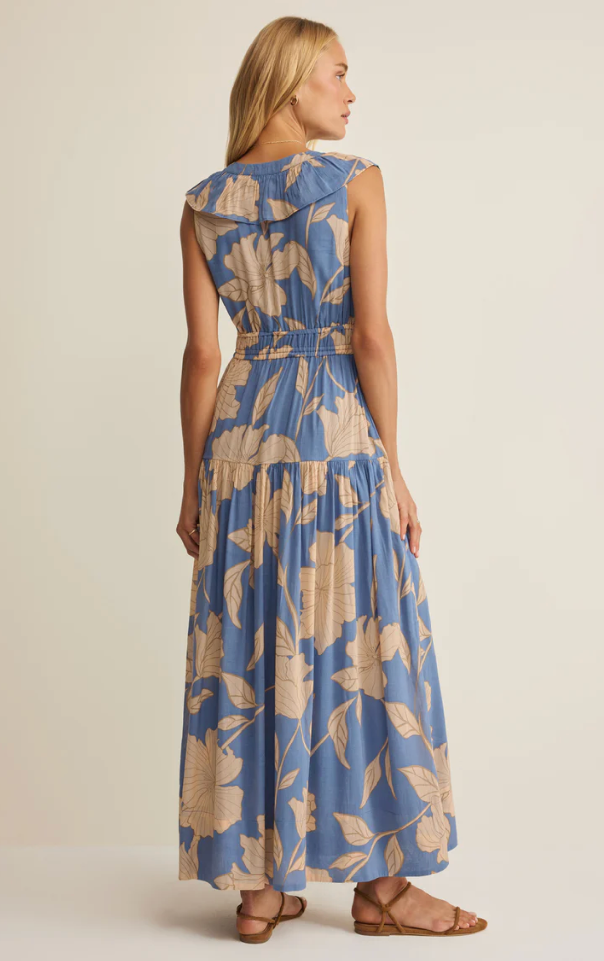 MALENE BLOOM FLORAL MAXI DRESS