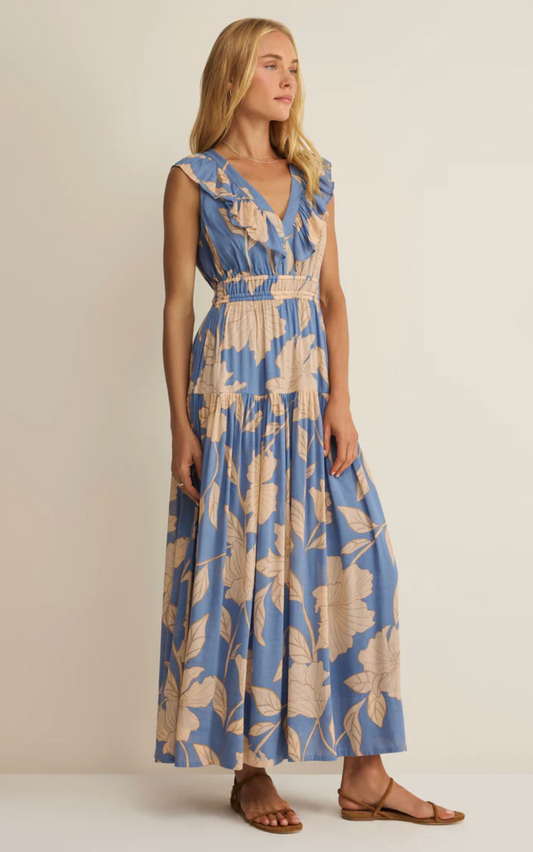 MALENE BLOOM FLORAL MAXI DRESS