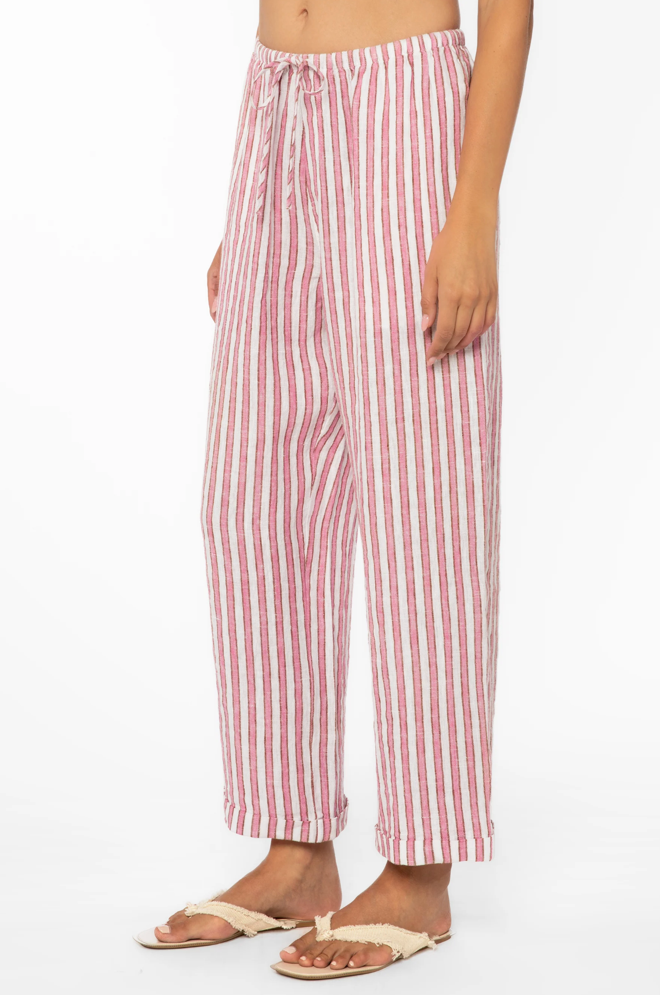 PIERRE PINK STRIPE PANTS