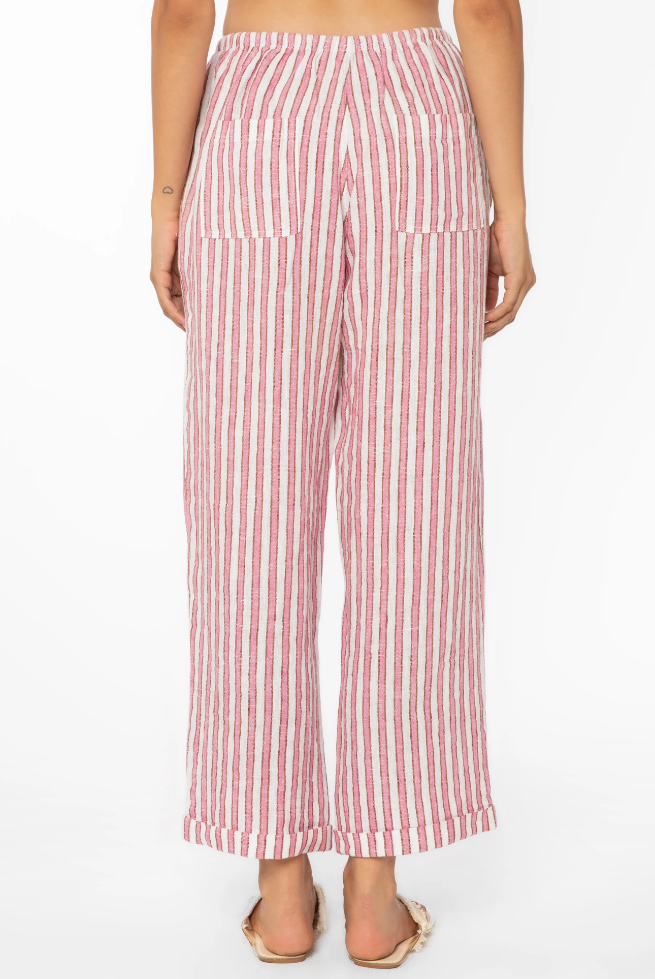PIERRE PINK STRIPE PANTS