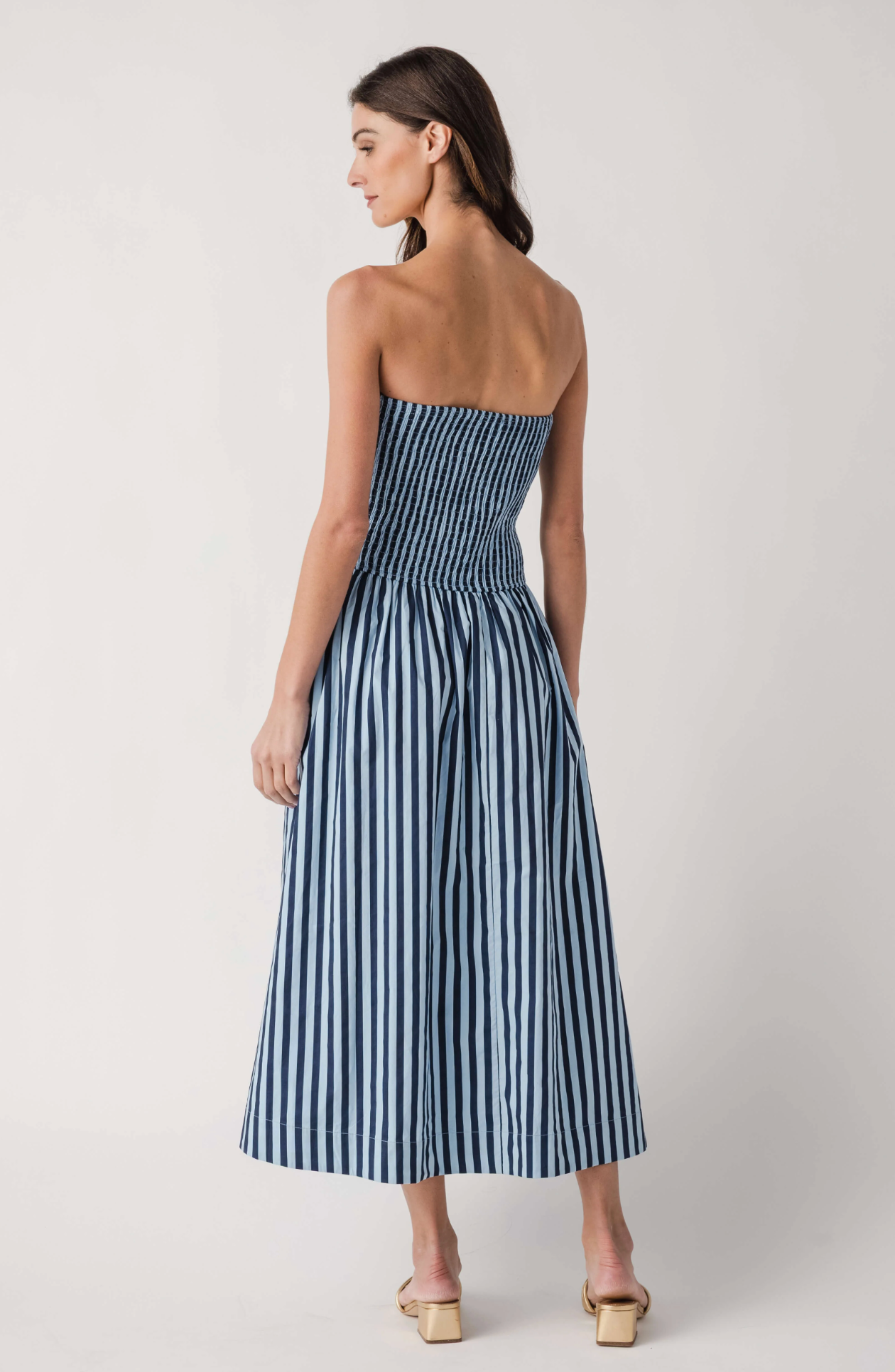STRIPE TUBE MAXI DRESS