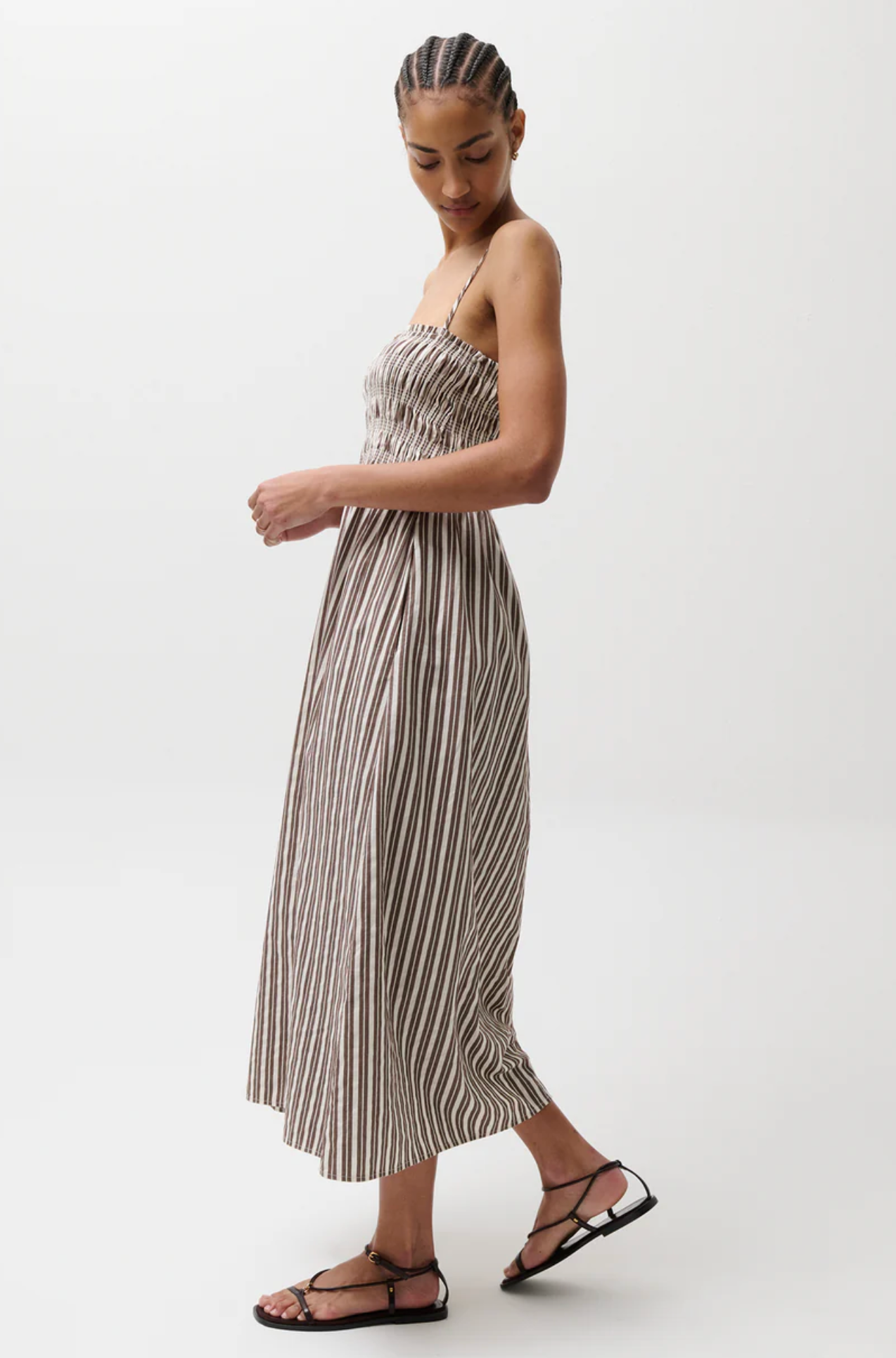 BIANCA SHIRRED BODICE DRESS