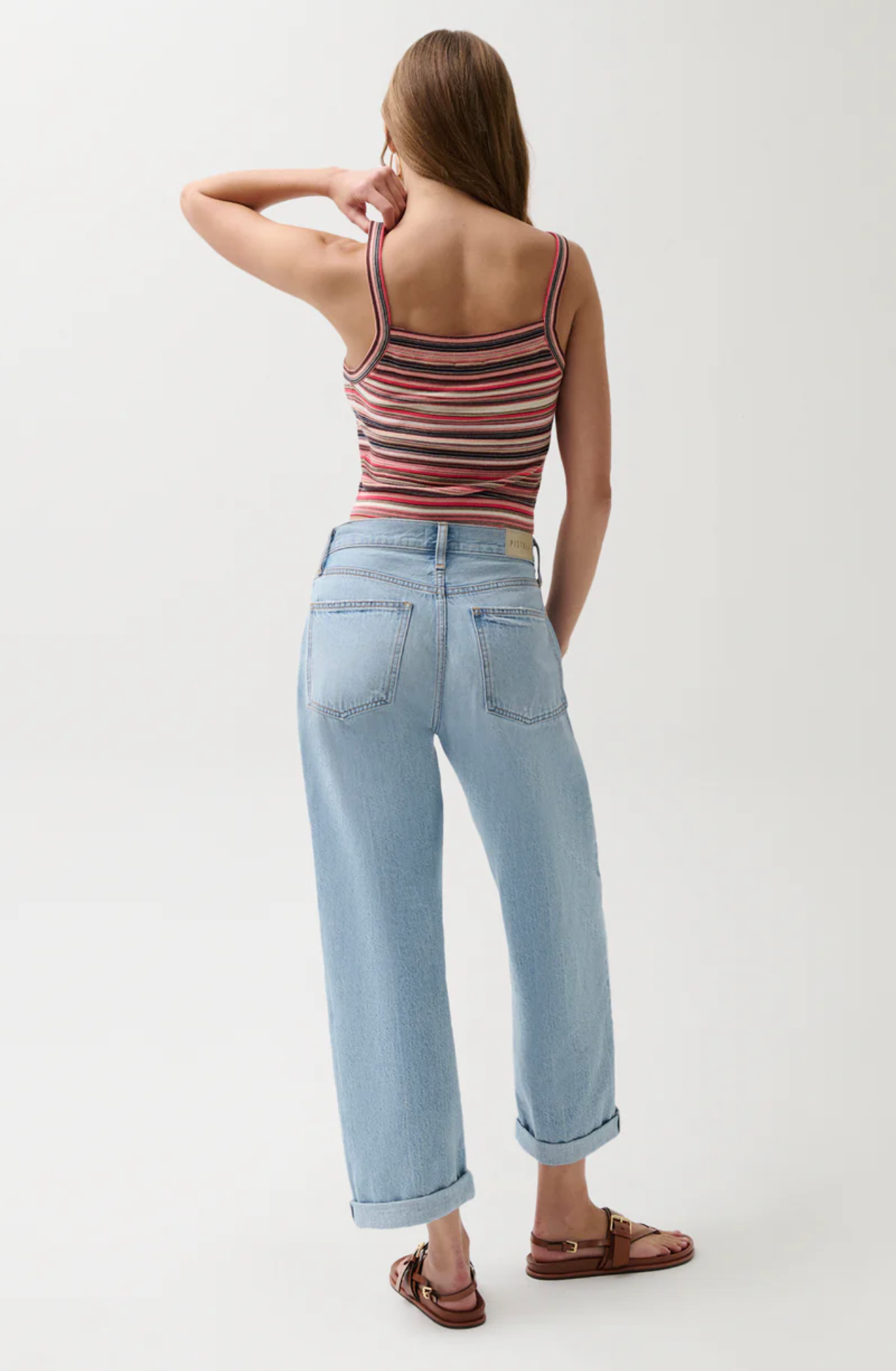 DONNY ROLLED HEM BOYFRIEND JEAN