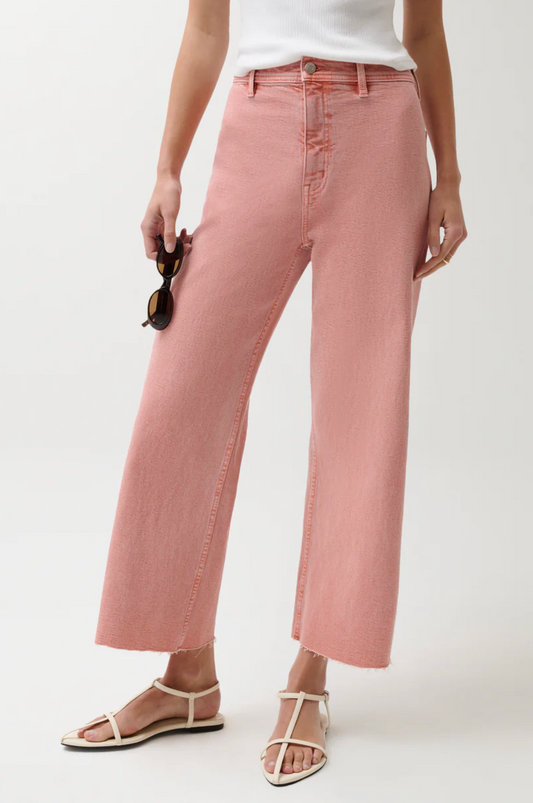 PENNY CROP HIGH RISE WIDE LEG JEAN