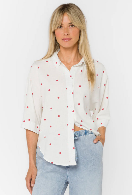 MERLE CARDINAL DOT SHIRT