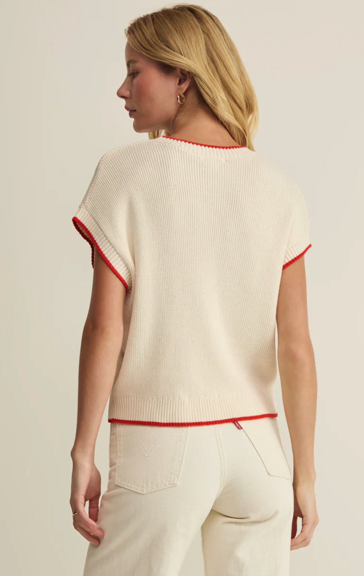 SLEEVELESS PATRIOT SWEATER