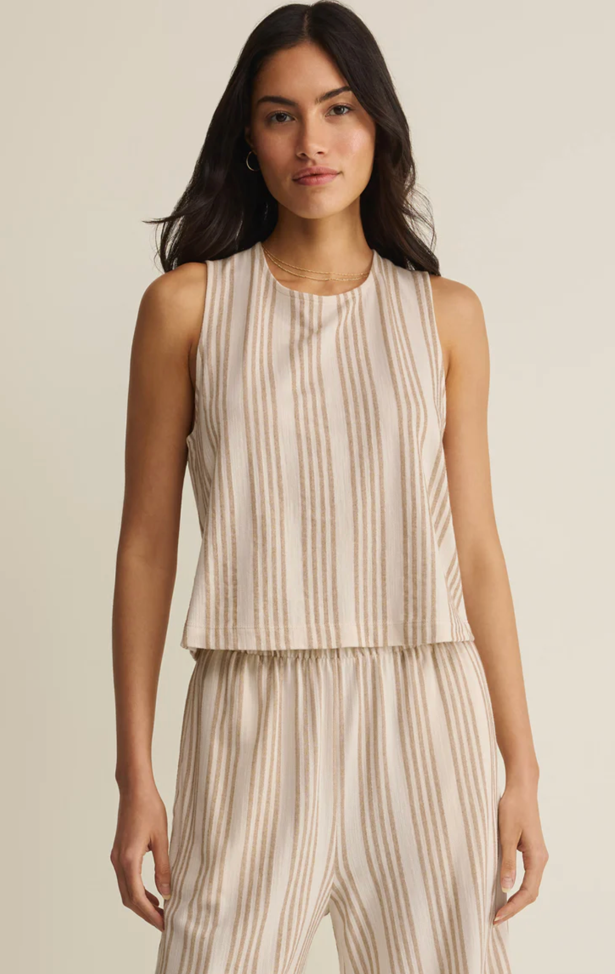 SLOANE KNIT STRIPED TANK TOP
