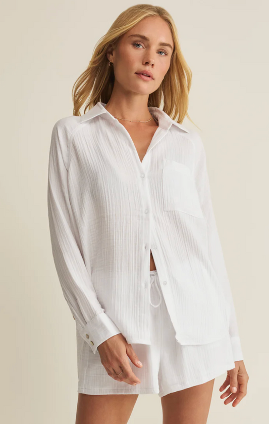 THE PERFECT AIRY GAUZE BUTTON UP
