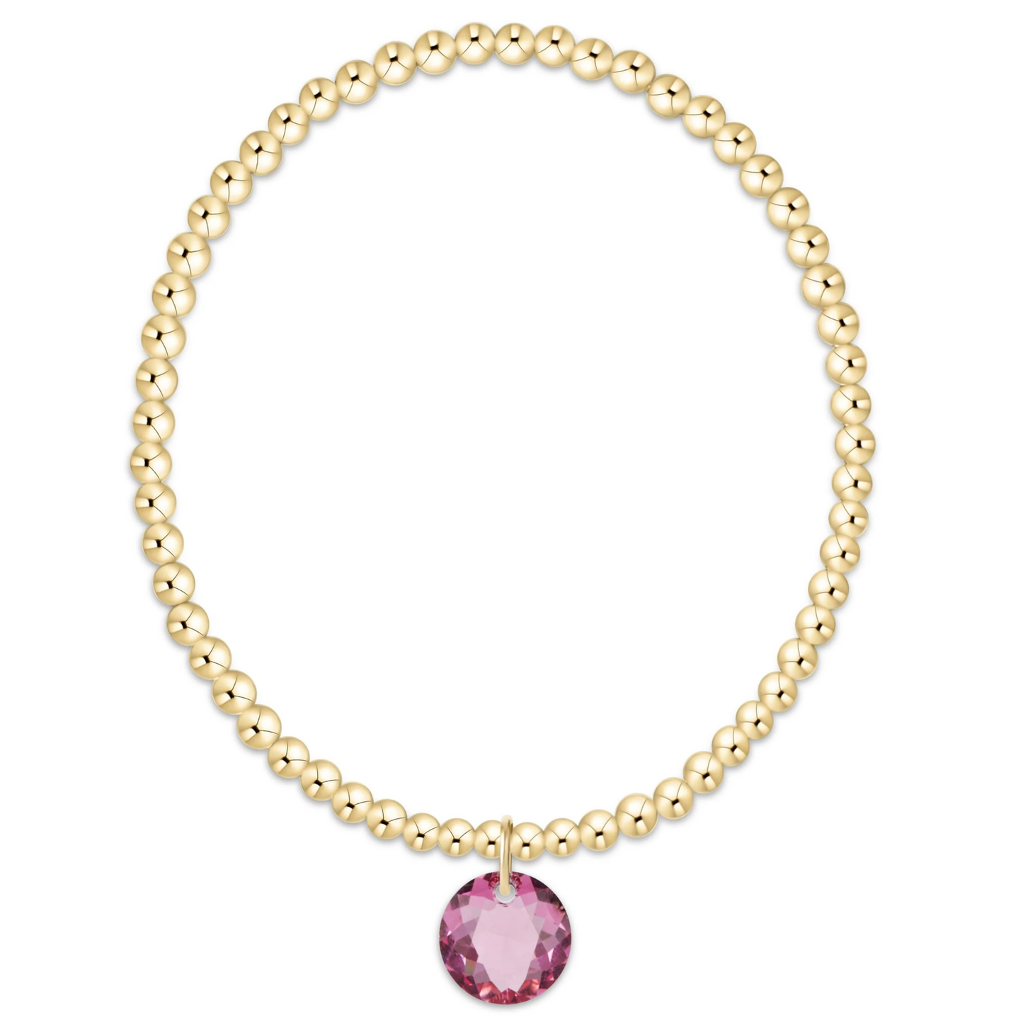 CLASSIC GOLD 3MM BRACELET - REFLECTION CHARM