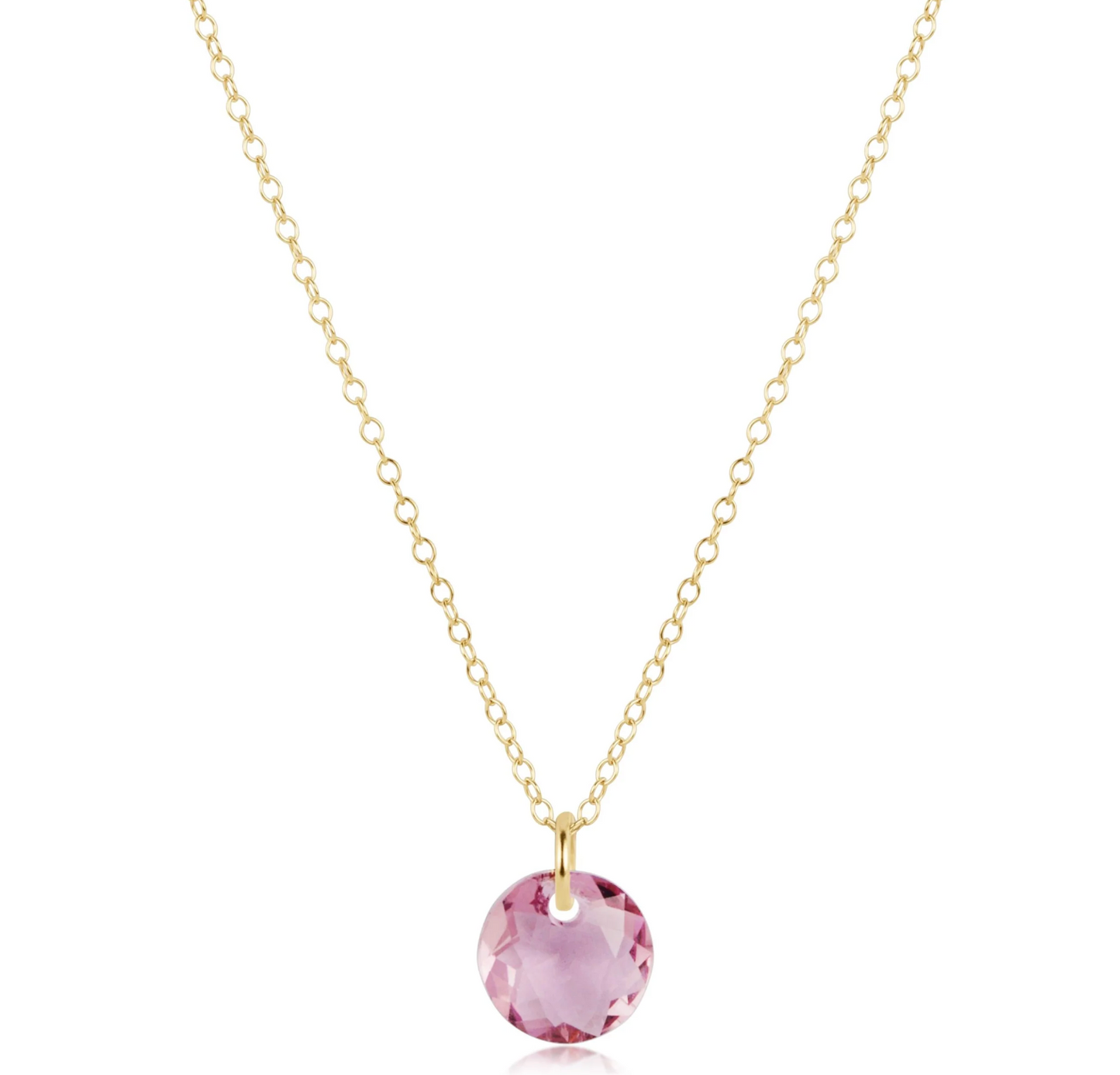 16" NECKLACE GOLD - REFLECTION SMALL CHARM