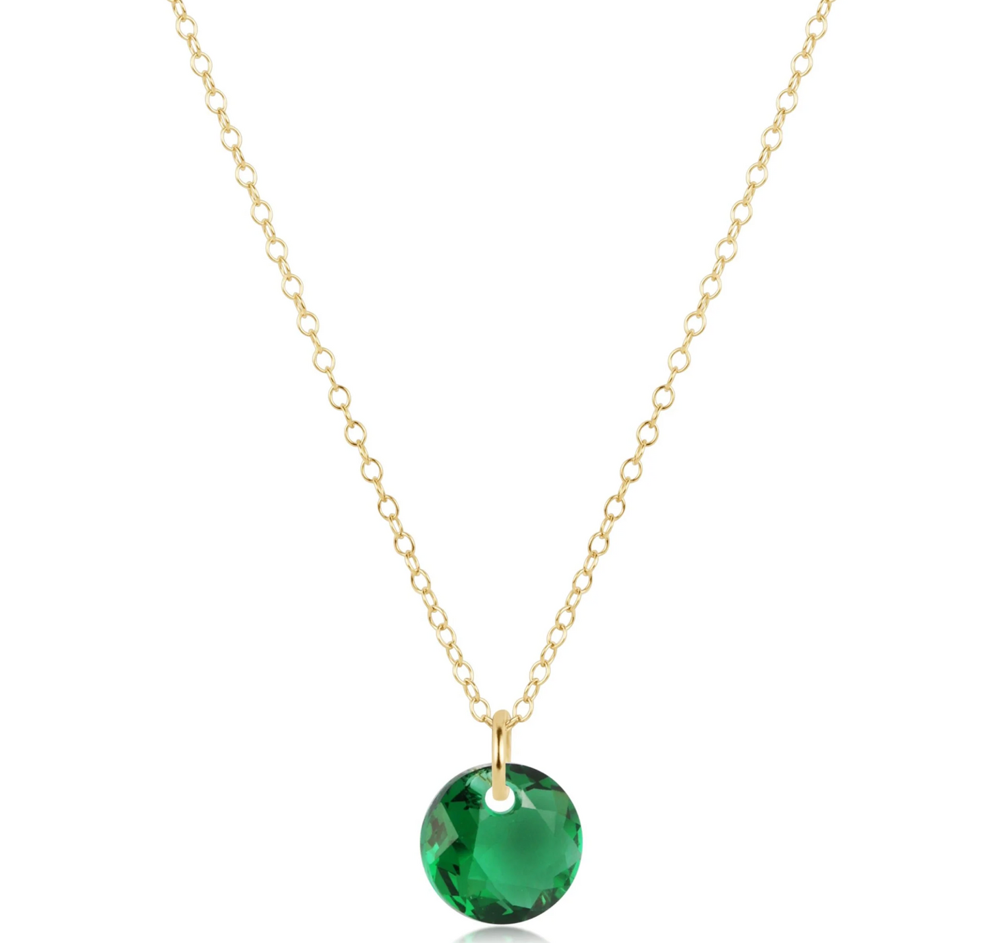 16" NECKLACE GOLD - REFLECTION SMALL CHARM