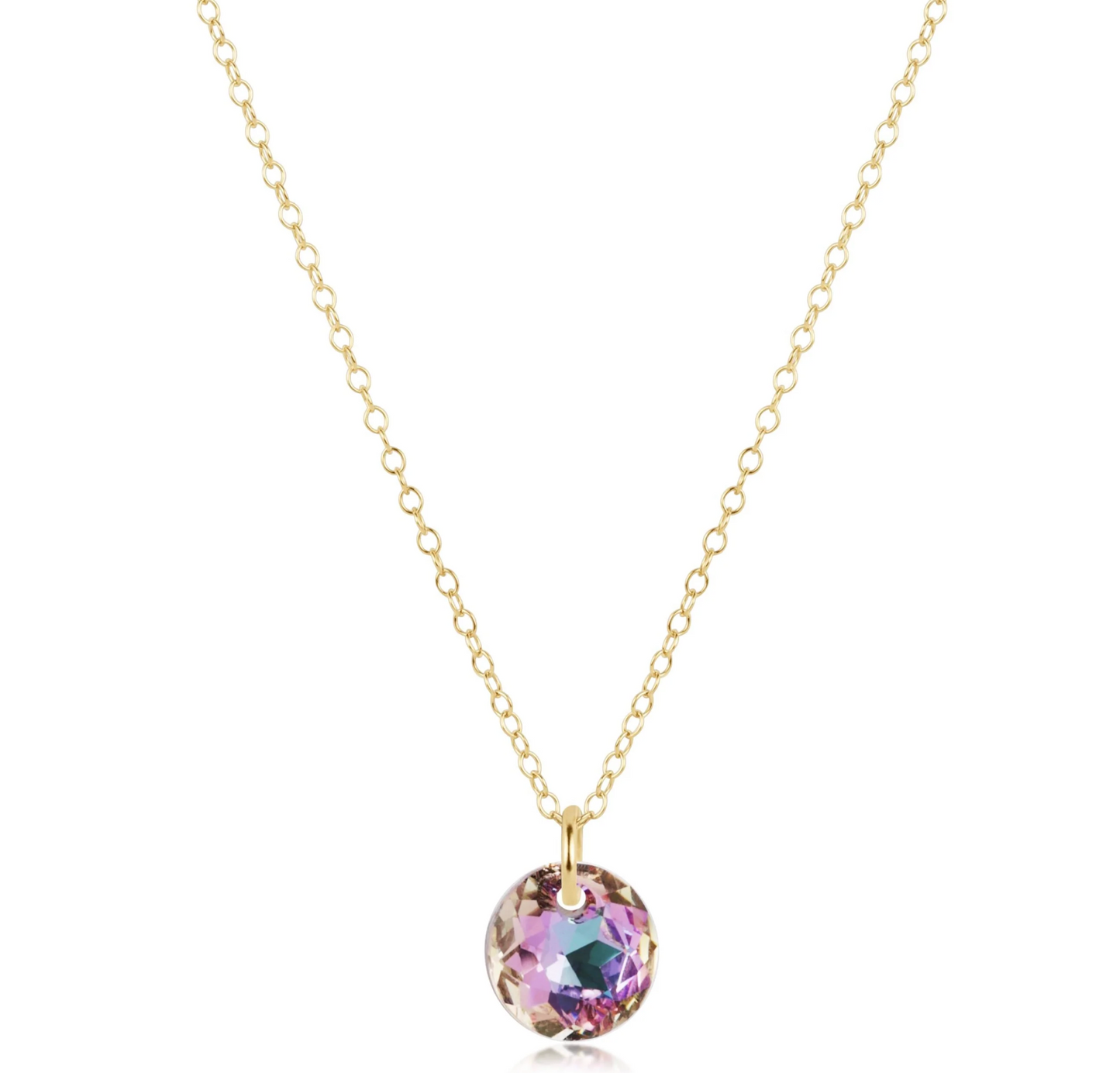16" NECKLACE GOLD - REFLECTION SMALL CHARM