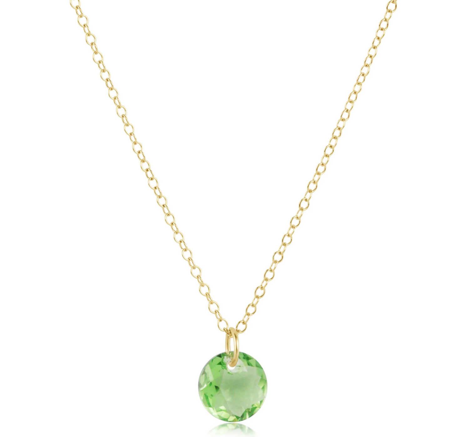 16" NECKLACE GOLD - REFLECTION SMALL CHARM