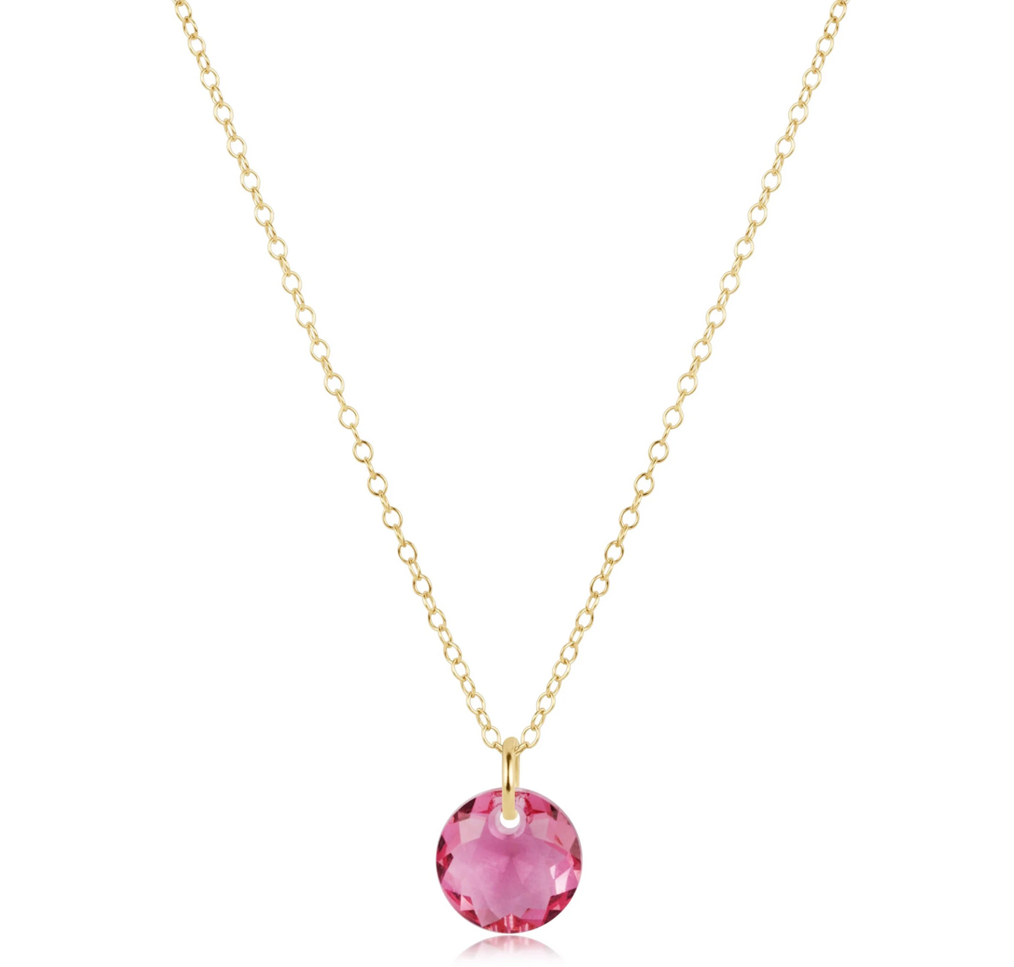 16" NECKLACE GOLD - REFLECTION SMALL CHARM