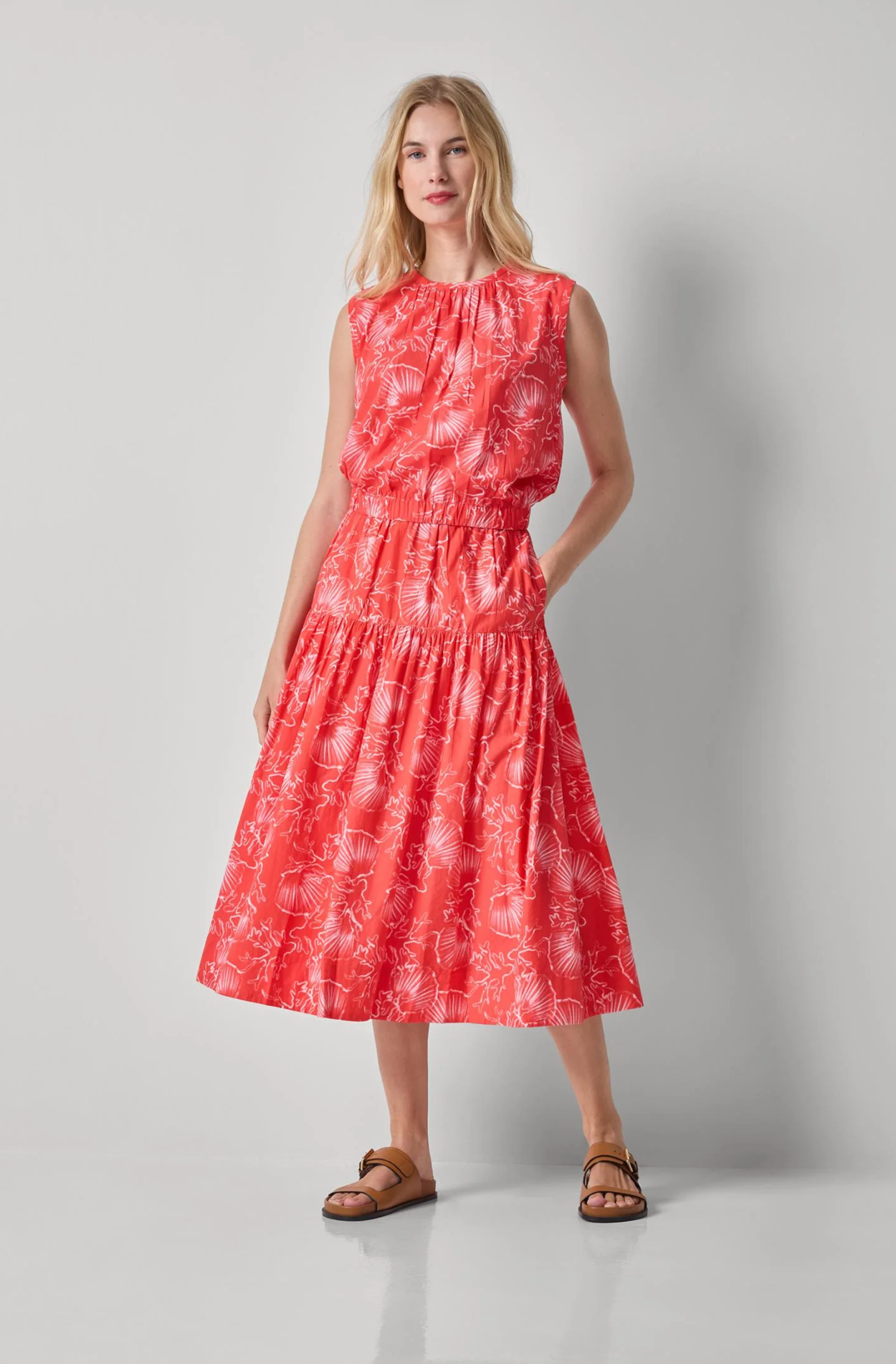 POPLIN YOKE SKIRT