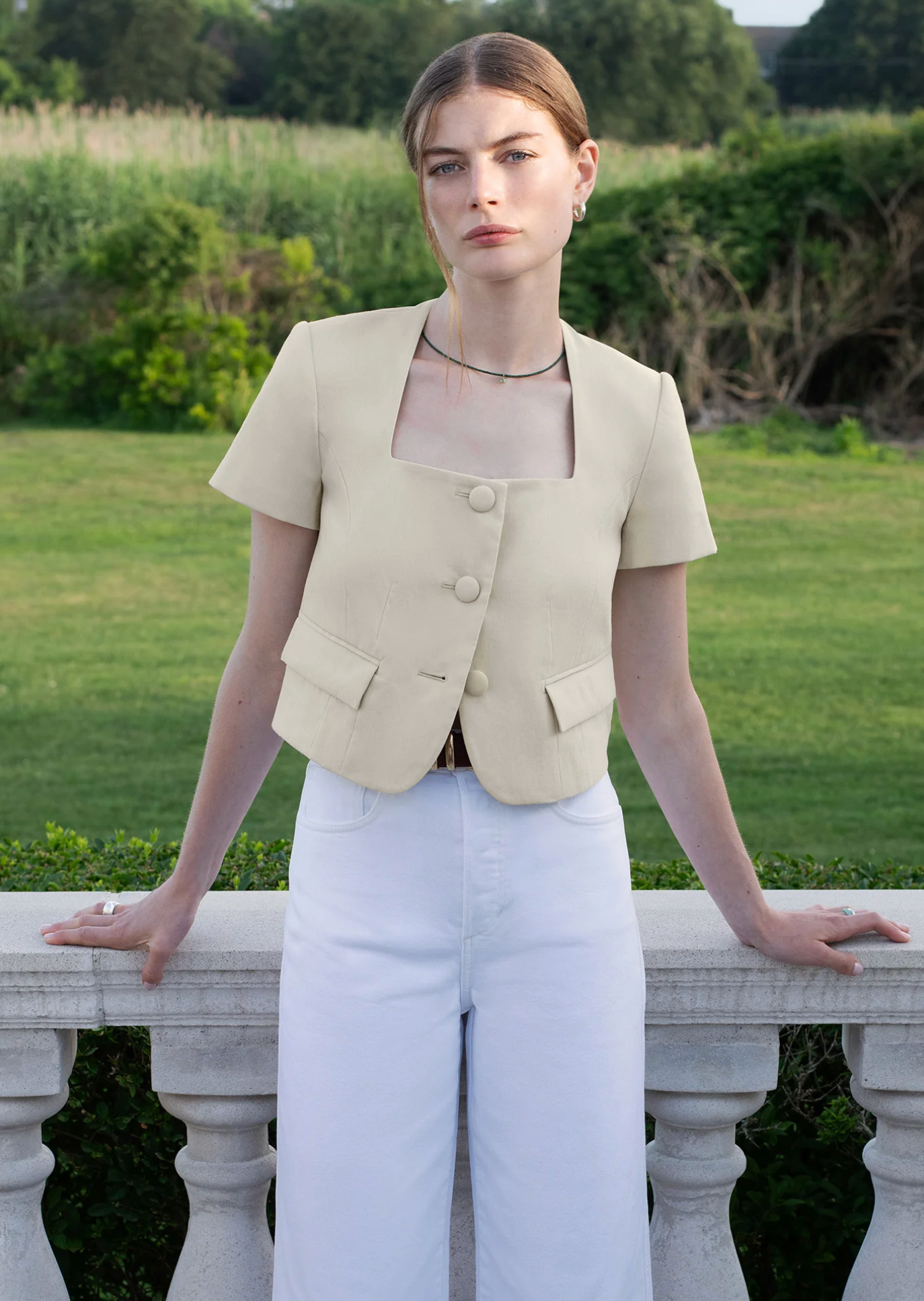 THE MAYFAIR LINEN TOP