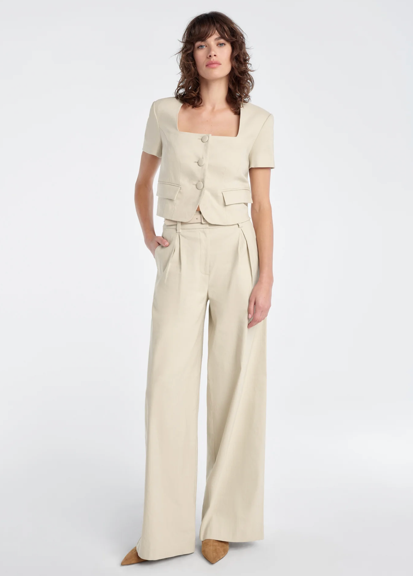 THE MAYFAIR LINEN TOP