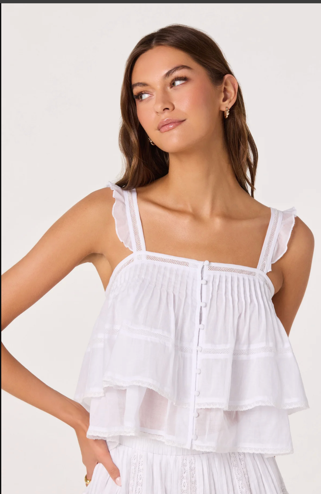 DELIA TIERED BABYDOLL TOP