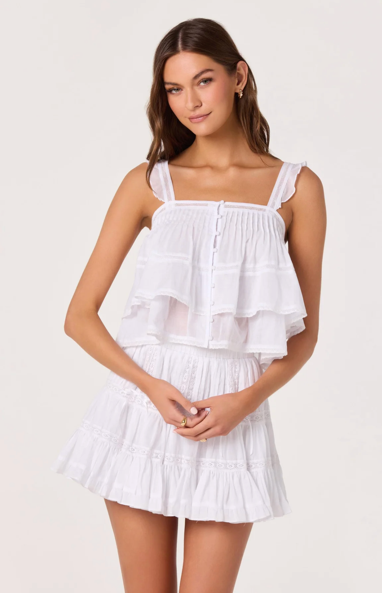 DELIA TIERED BABYDOLL TOP
