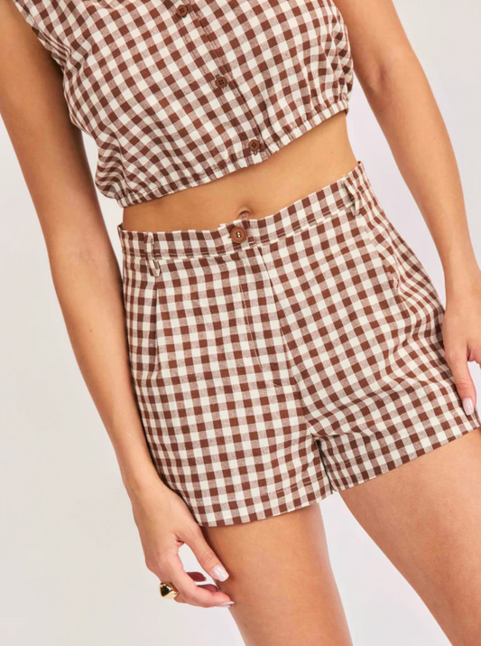 MUSTANG GINGHAM SHORTS